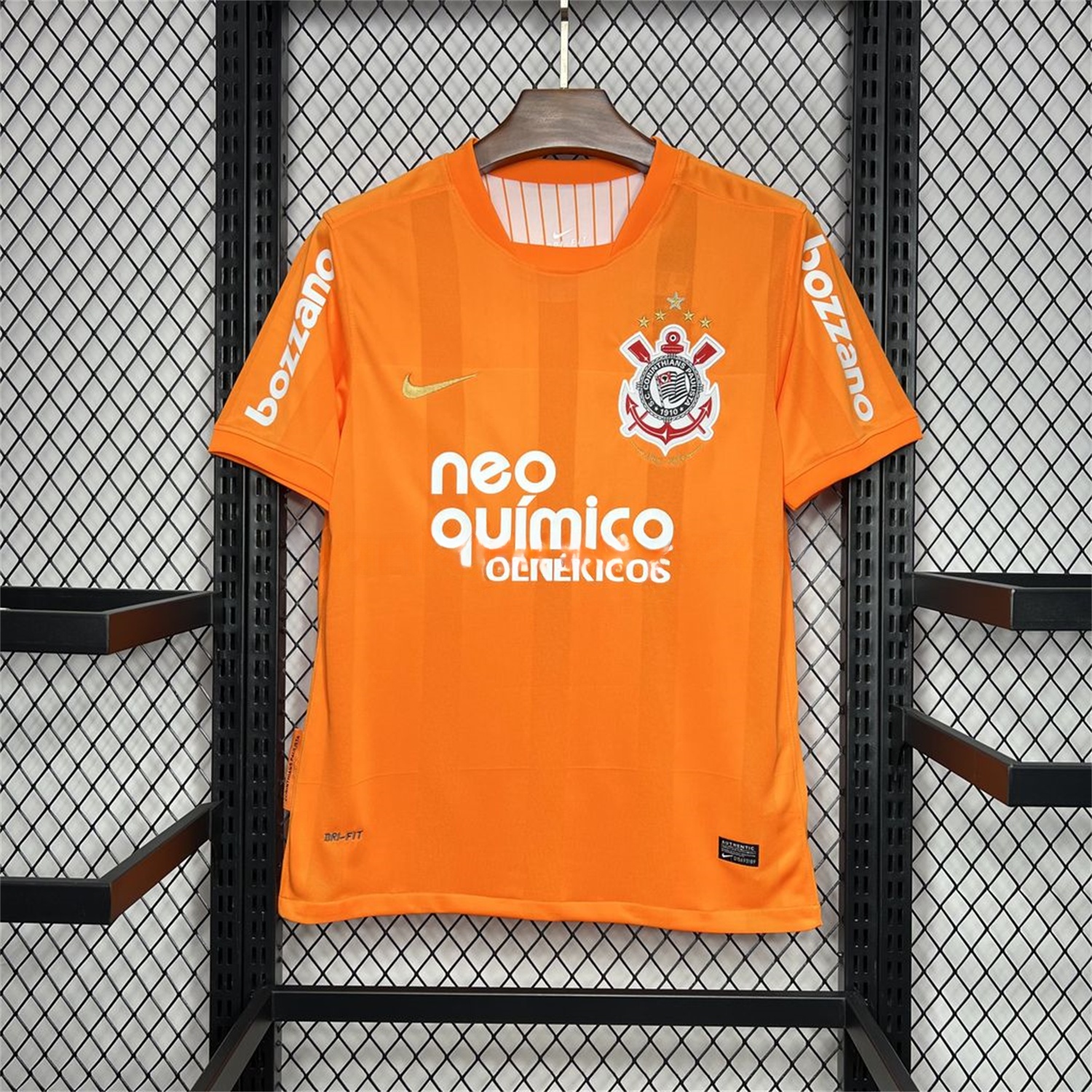 Retro Corinthians 2010 Orange Goalkeeper Jersey - ReplicasJersey