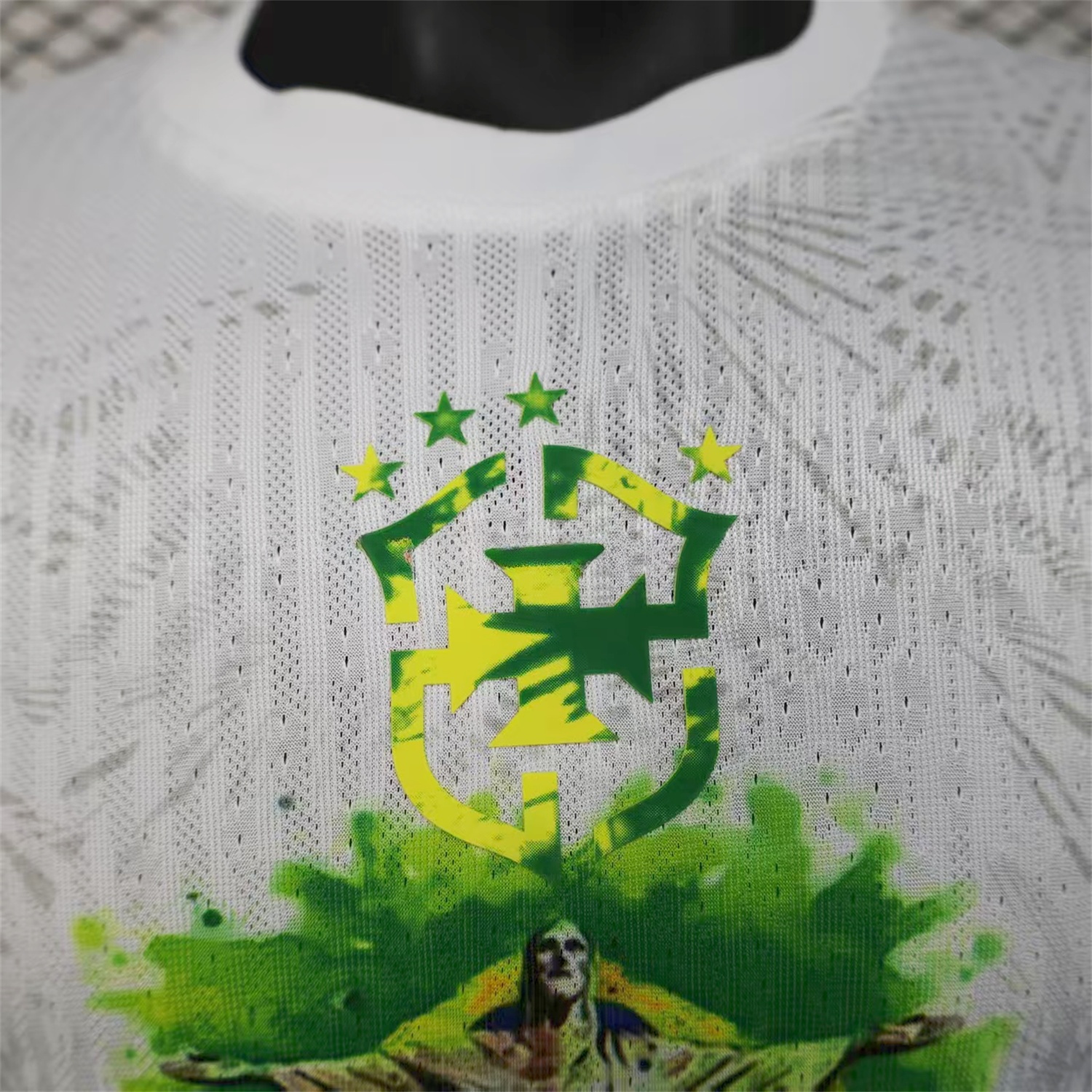 Brazil 25-26 Christ the Redeemer Statue White Jersey - Player Version - ReplicasJersey
