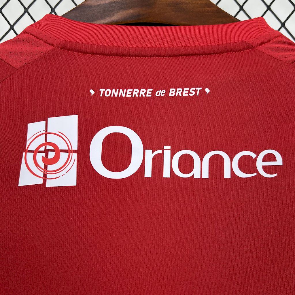 Stade Brestois 24-25 Home Jersey - Fans Version - ReplicasJersey