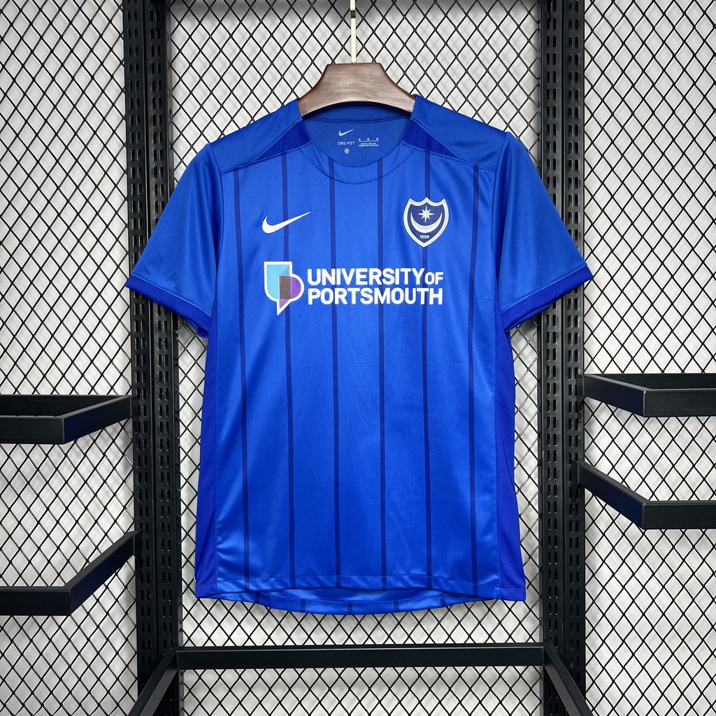 Portsmouth 24-25 Home Stadium Jersey - Fans Version - ReplicasJersey