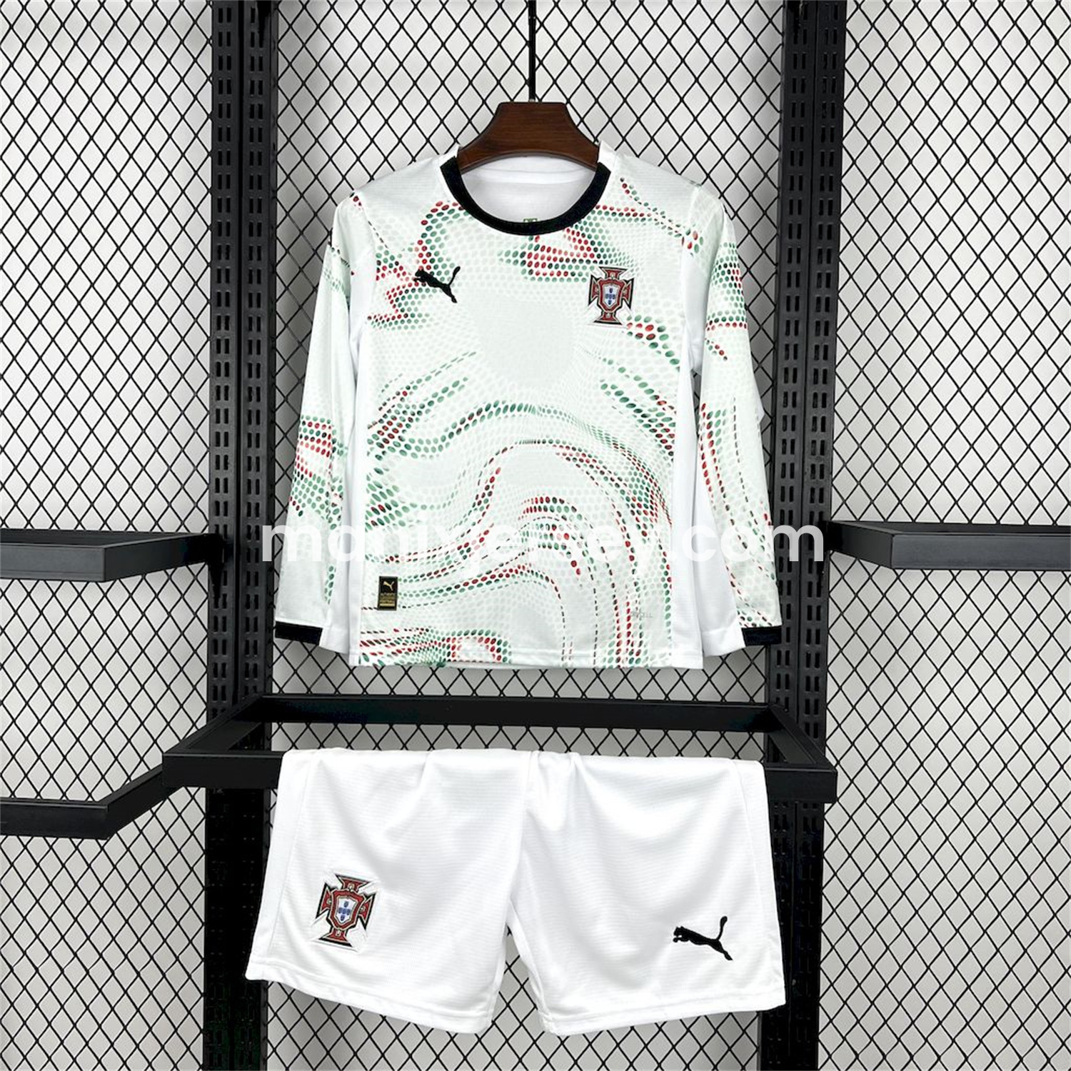 Portugal 2025-26 Away Long Sleeves Kids Kit - ReplicasJersey