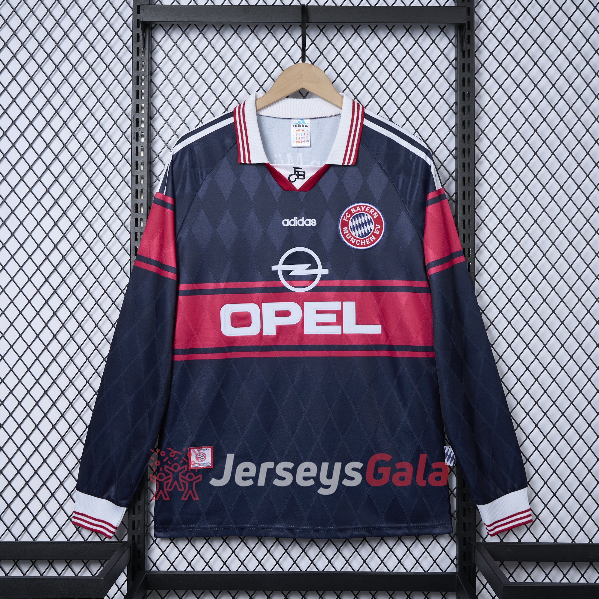 Retro Bayern Munich 1997-99 Home Long Jersey - ReplicasJersey