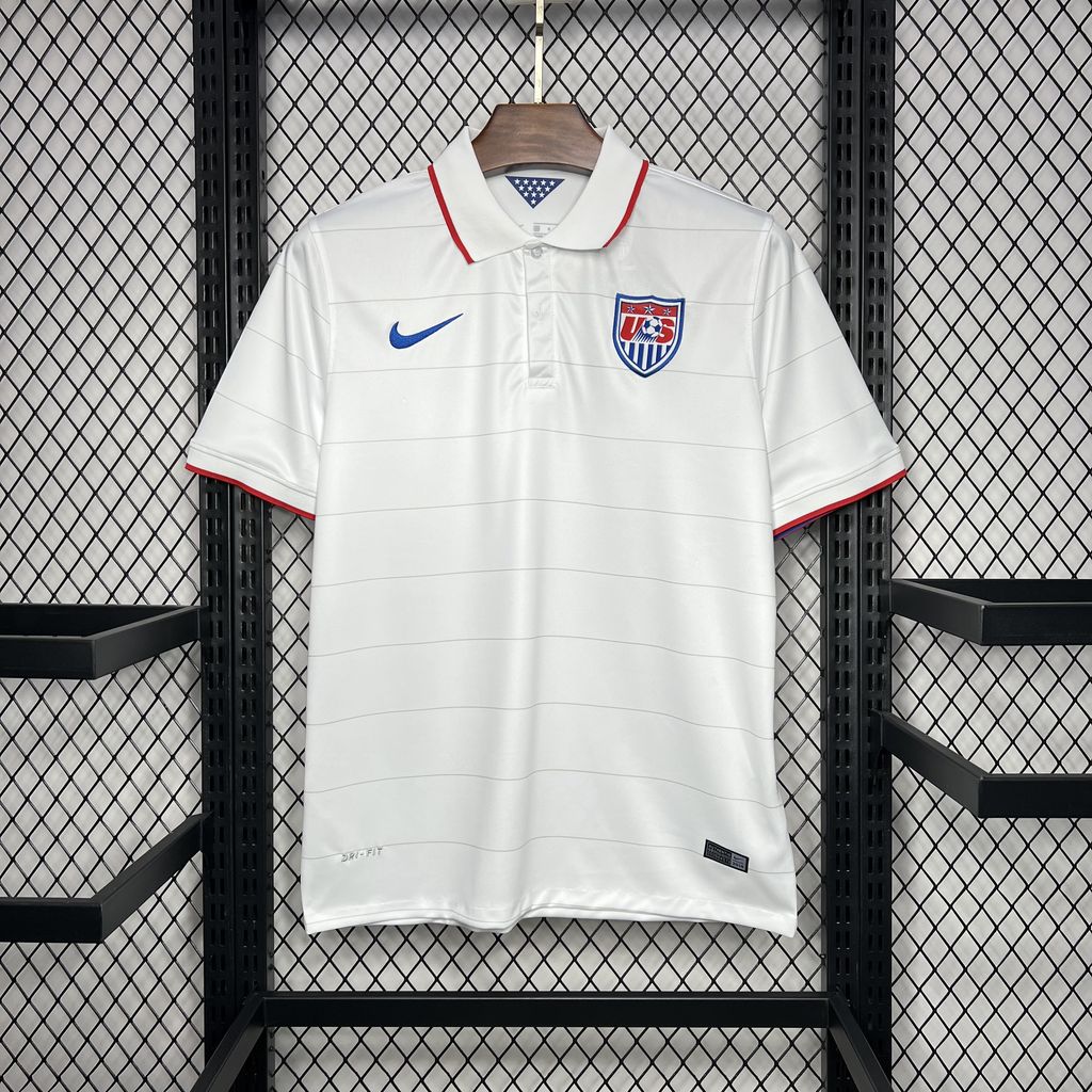 Retro United States USA 2014 Home Stadium Jersey - ReplicasJersey