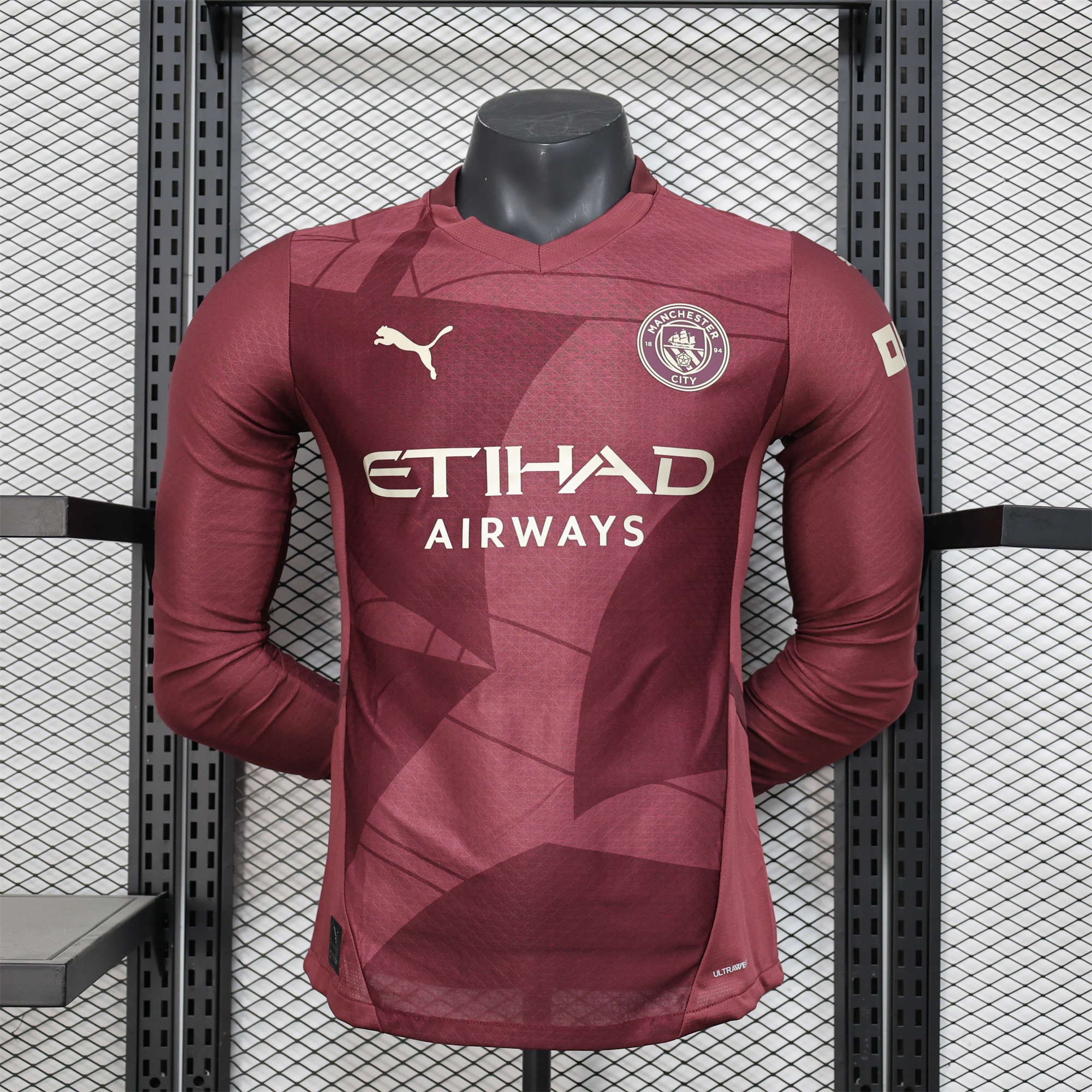 Manchester City 24-25 Third Long Sleeves Jersey - Player Version - ReplicasJersey