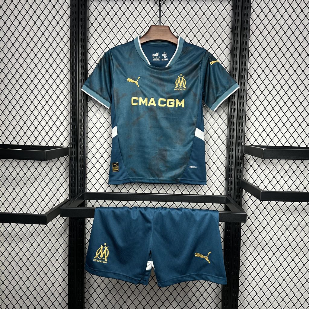 Marseille 24-25 Away Kids Kit - ReplicasJersey