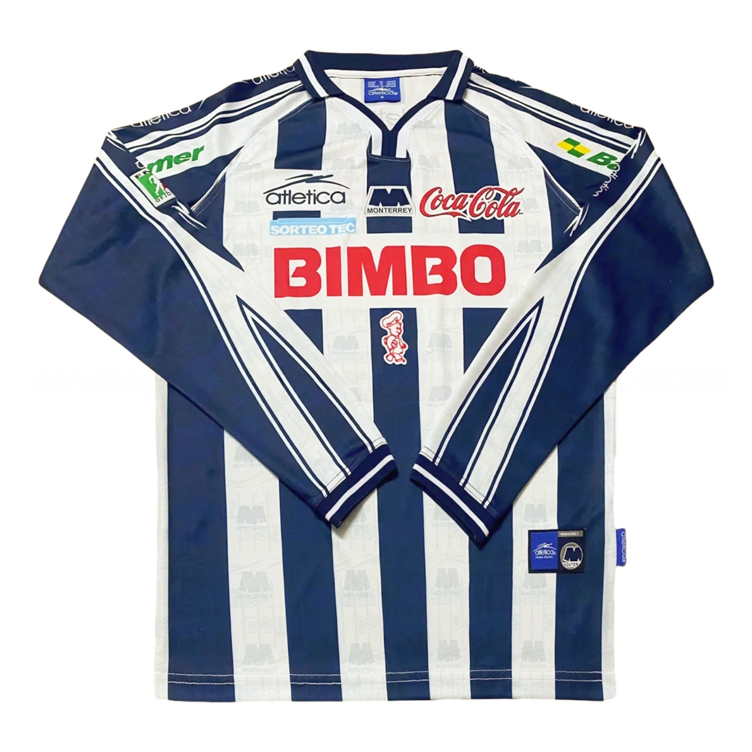 Retro Rayados Monterrey 1999-00 Home Long Sleeves Jersey - ReplicasJersey