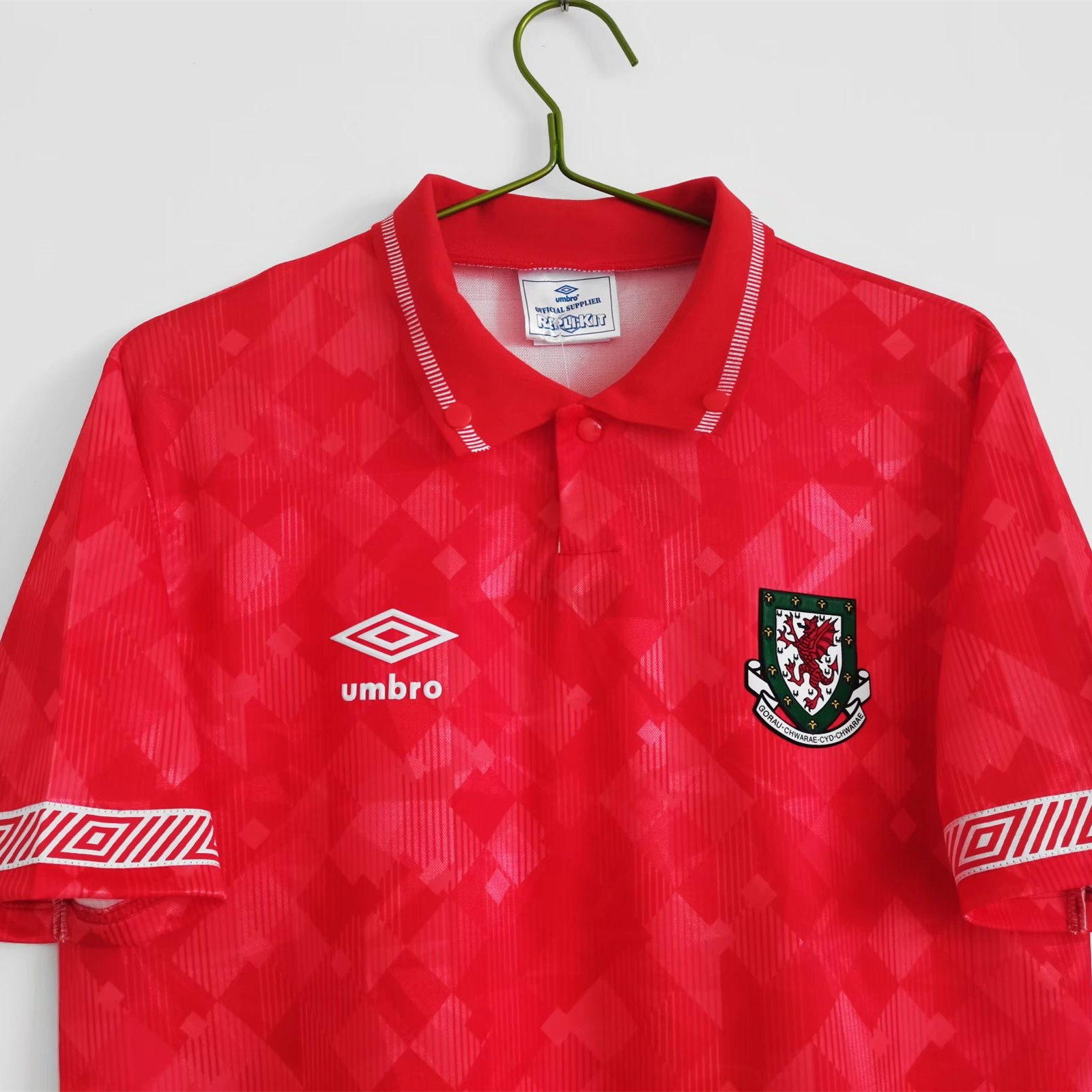 Retro Wales 1990 Home Stadium Jersey - ReplicasJersey