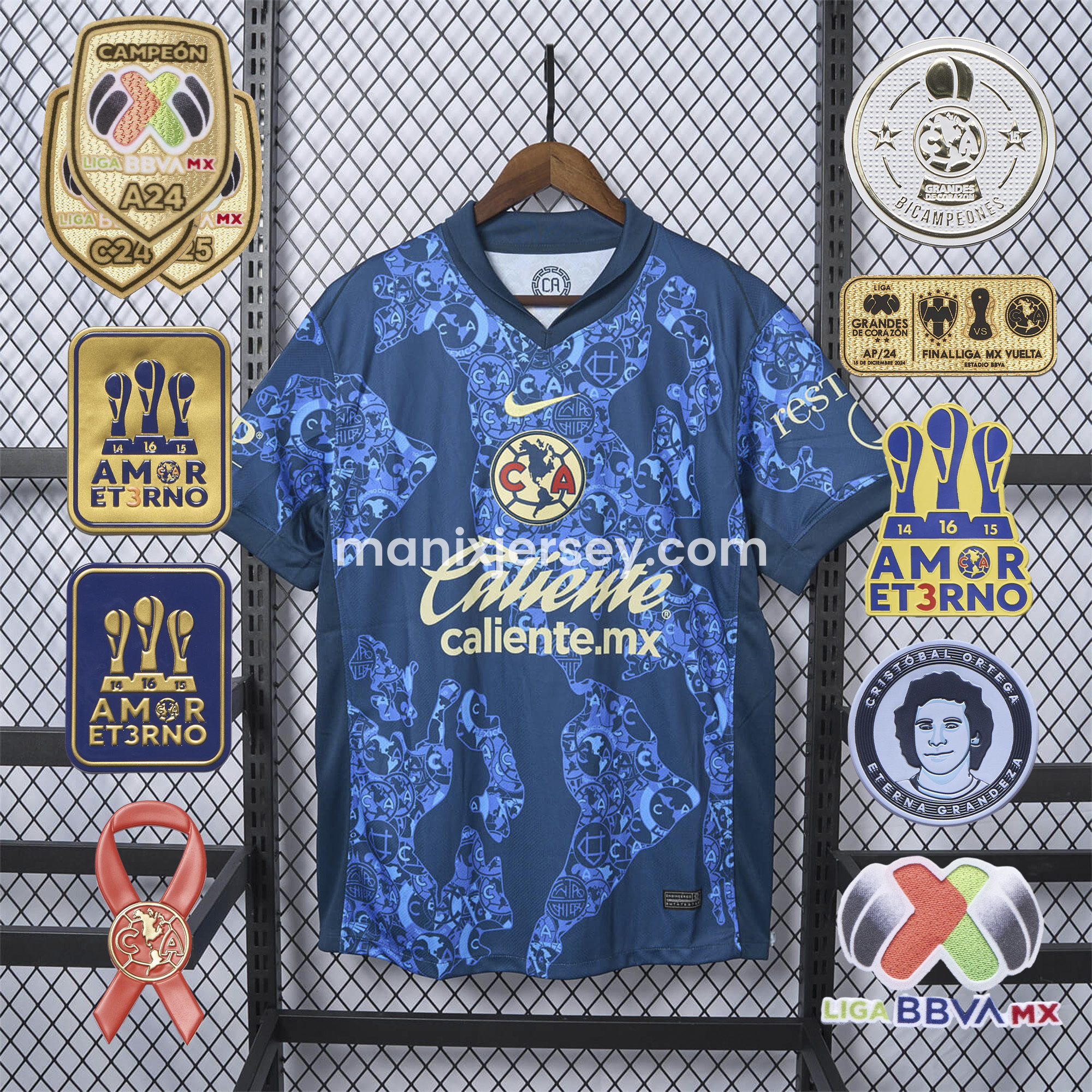 【NEW】Club América 24-25 Away Jersey - Fans Version - ReplicasJersey