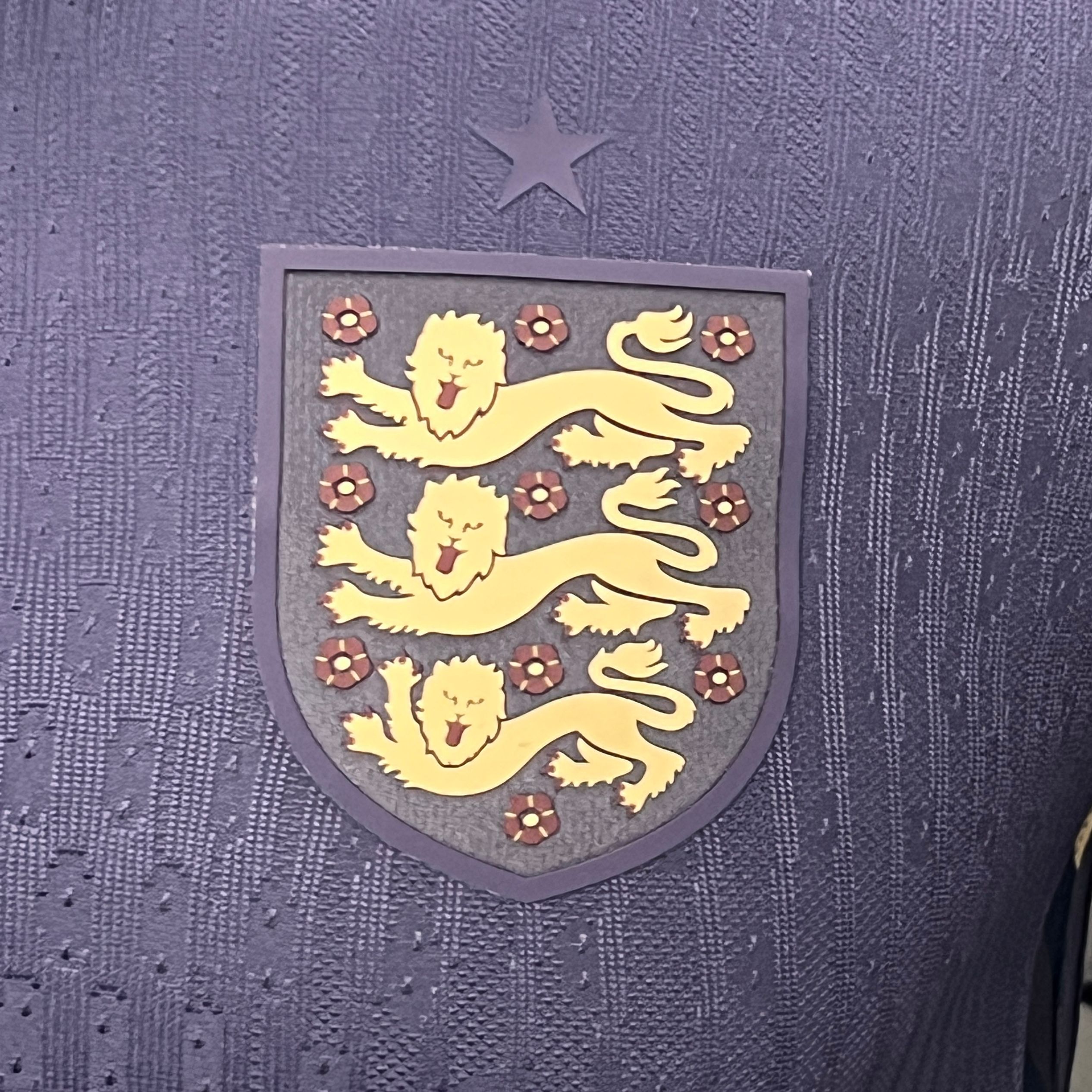 England 2024 Away Long Sleeve Jersey - Player Version - ReplicasJersey