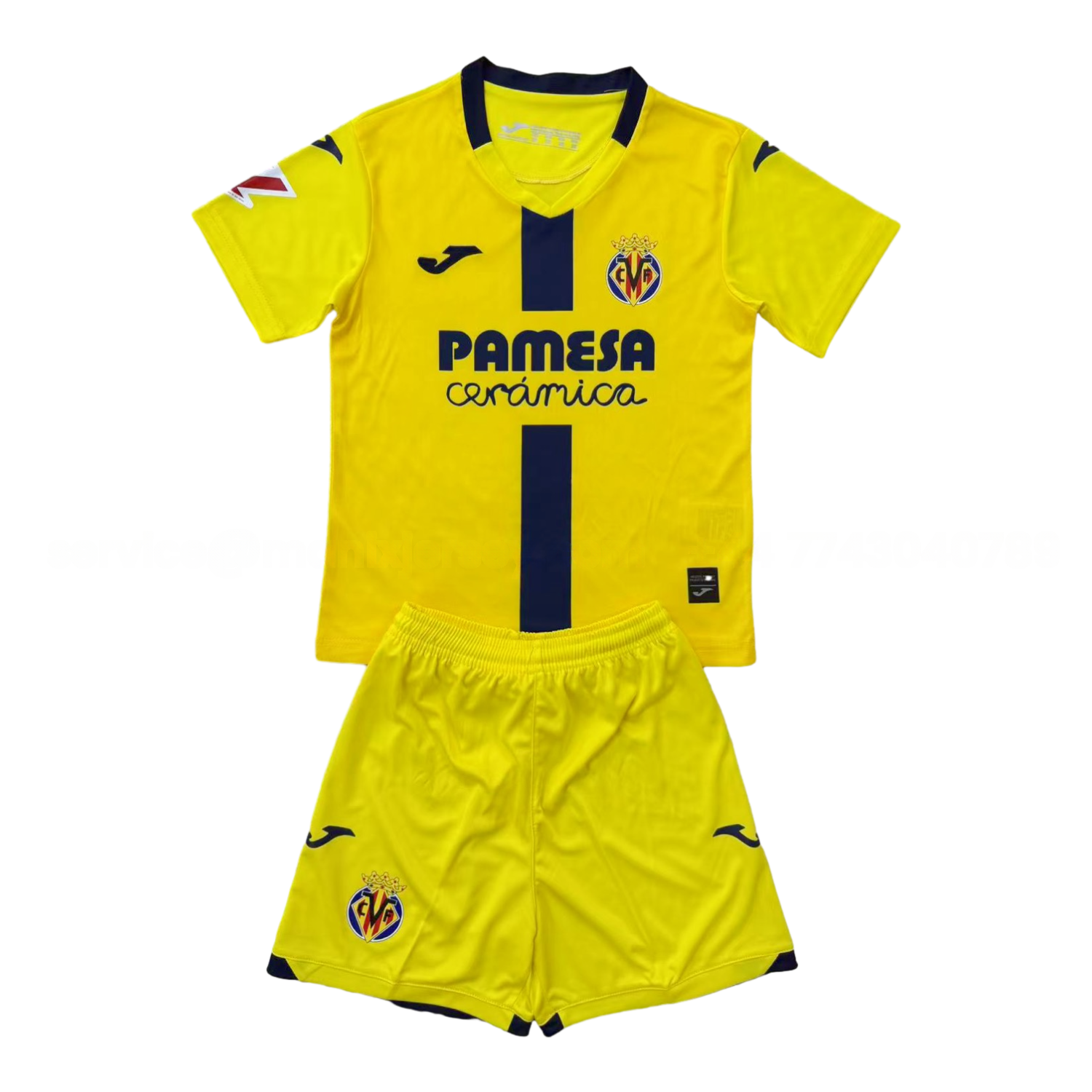 Villarreal 25-26 Home Men's Adult Jersey Set - Fans Version - ReplicasJersey