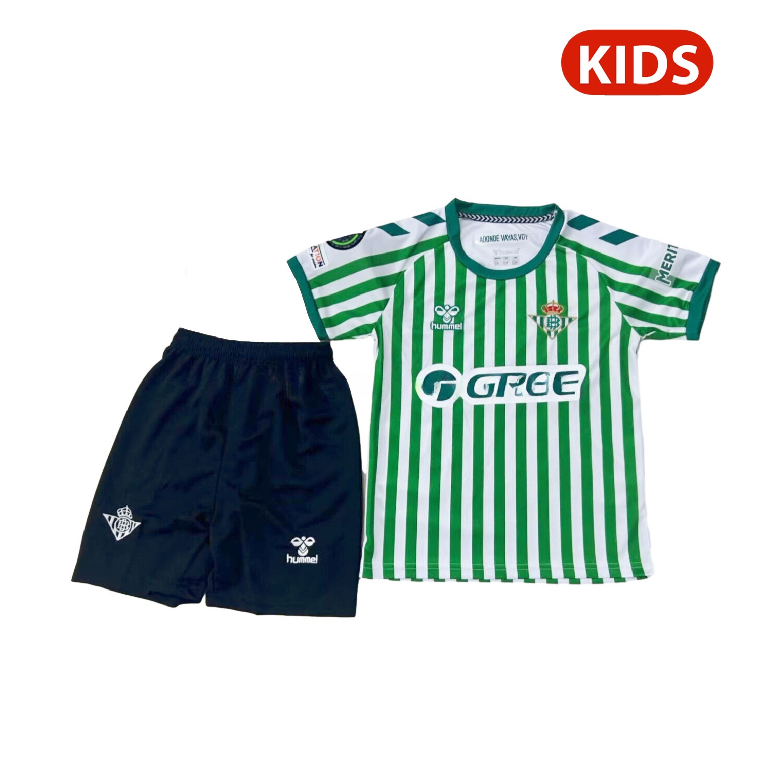 Real Betis 2025 Conference League Final Special Kids Kit - ReplicasJersey