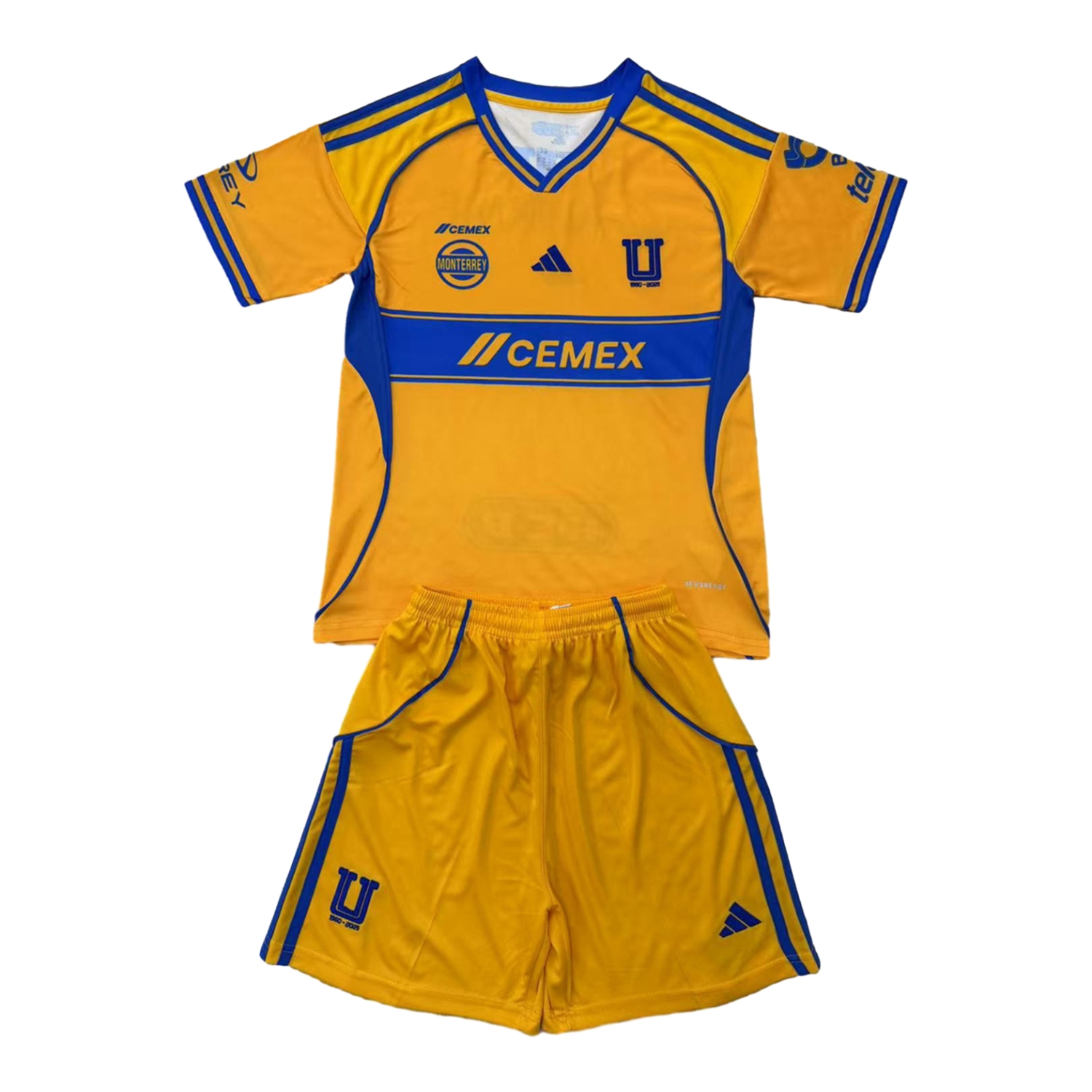 Tigres UANL 25-26 Home Men's Adult Jersey Set - Fans Version - ReplicasJersey
