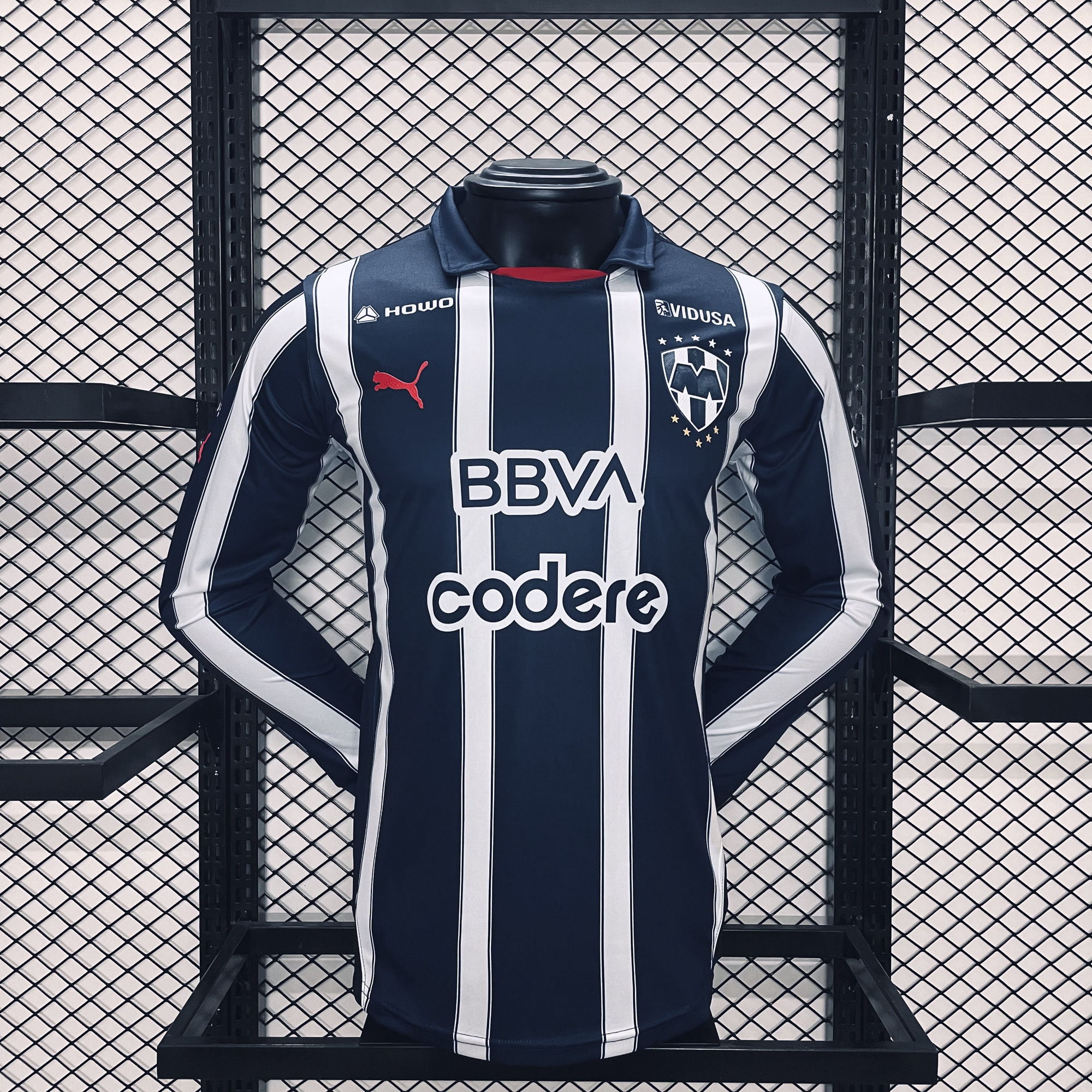 Rayados Monterrey 24-25 Home Long Sleeves Jersey - Player Version - ReplicasJersey