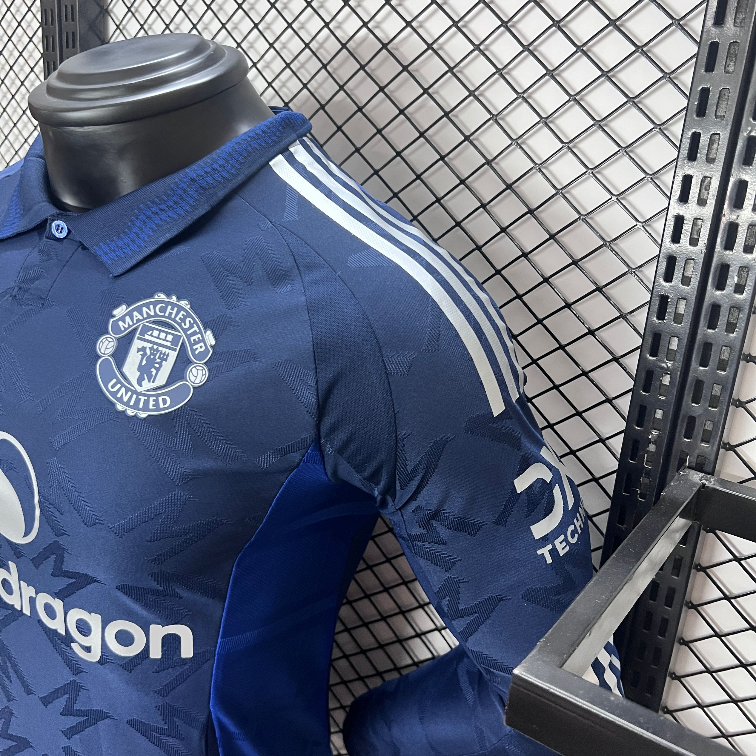 Manchester United 24-25 Away Long Sleeve Jersey - Player Version - ReplicasJersey