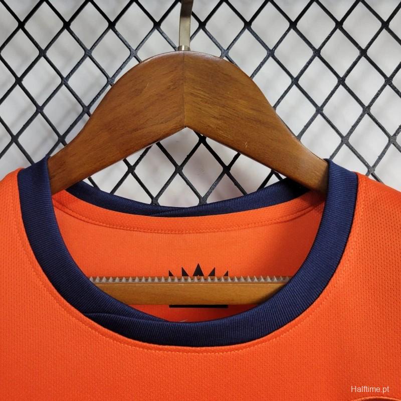 Netherlands 2024 Home Stadium Kids Kit - ReplicasJersey