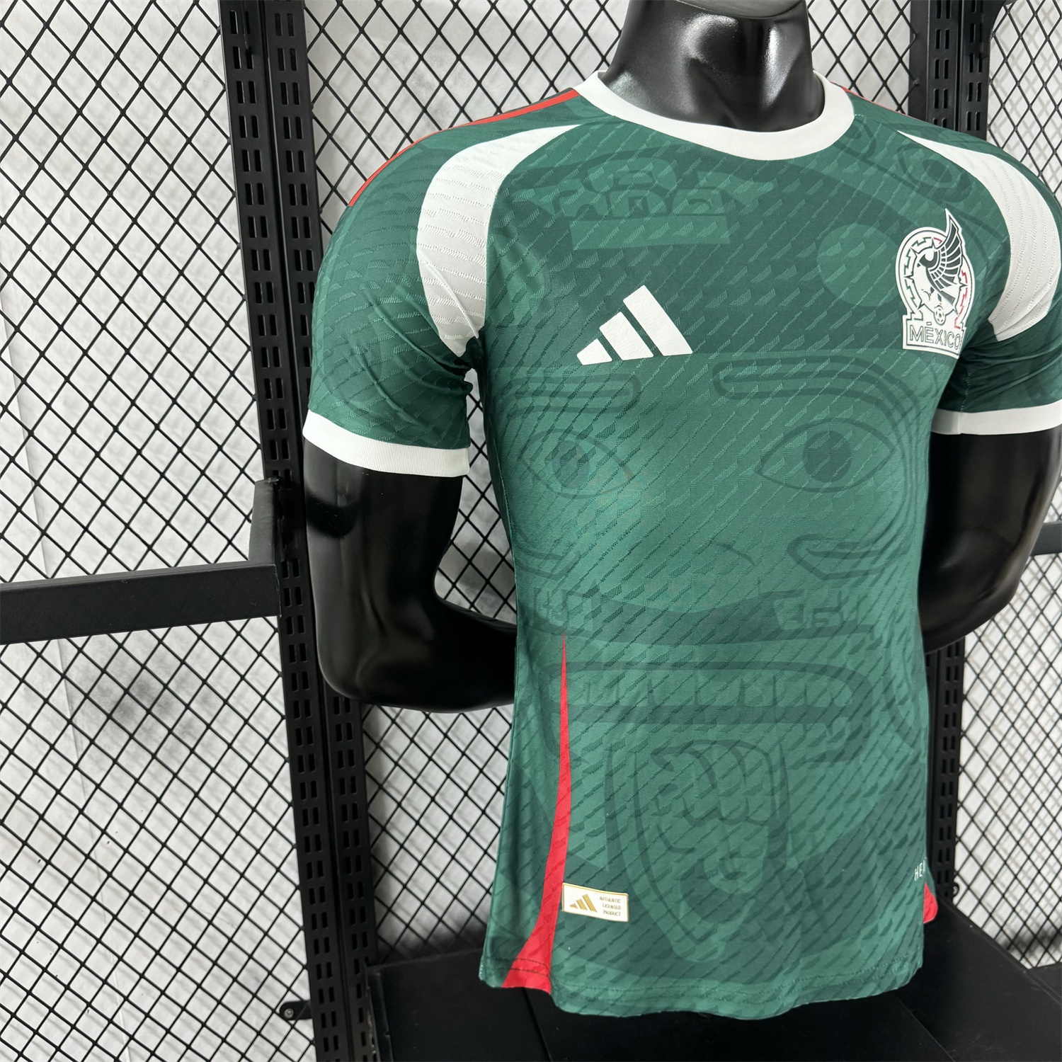 Mexico 25-26 Green Human Face Shaped Pattern Special Jersey - Player Version - ReplicasJersey
