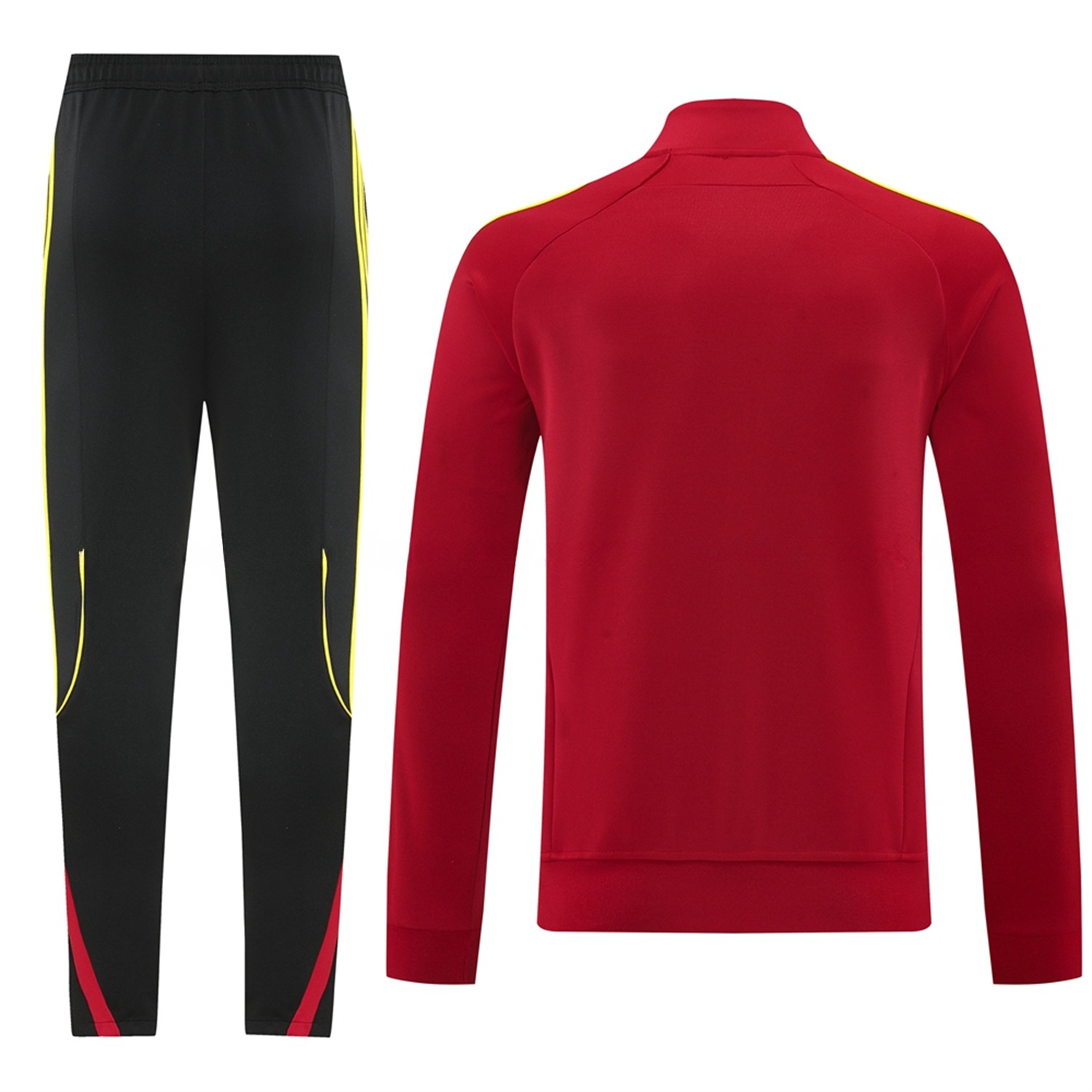 Arsenal 25-26 Jacket Training Tracksuit - Red Jackets & Black Pants - ReplicasJersey