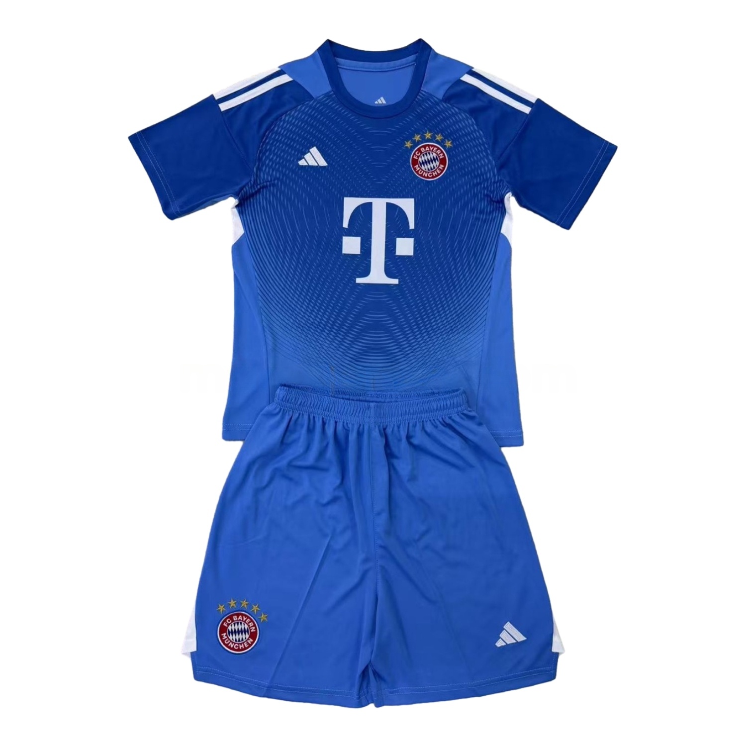 Bayern Munich 25-26 Blue Goalkeeper Men's Adult Jersey Set - Fans Version - ReplicasJersey