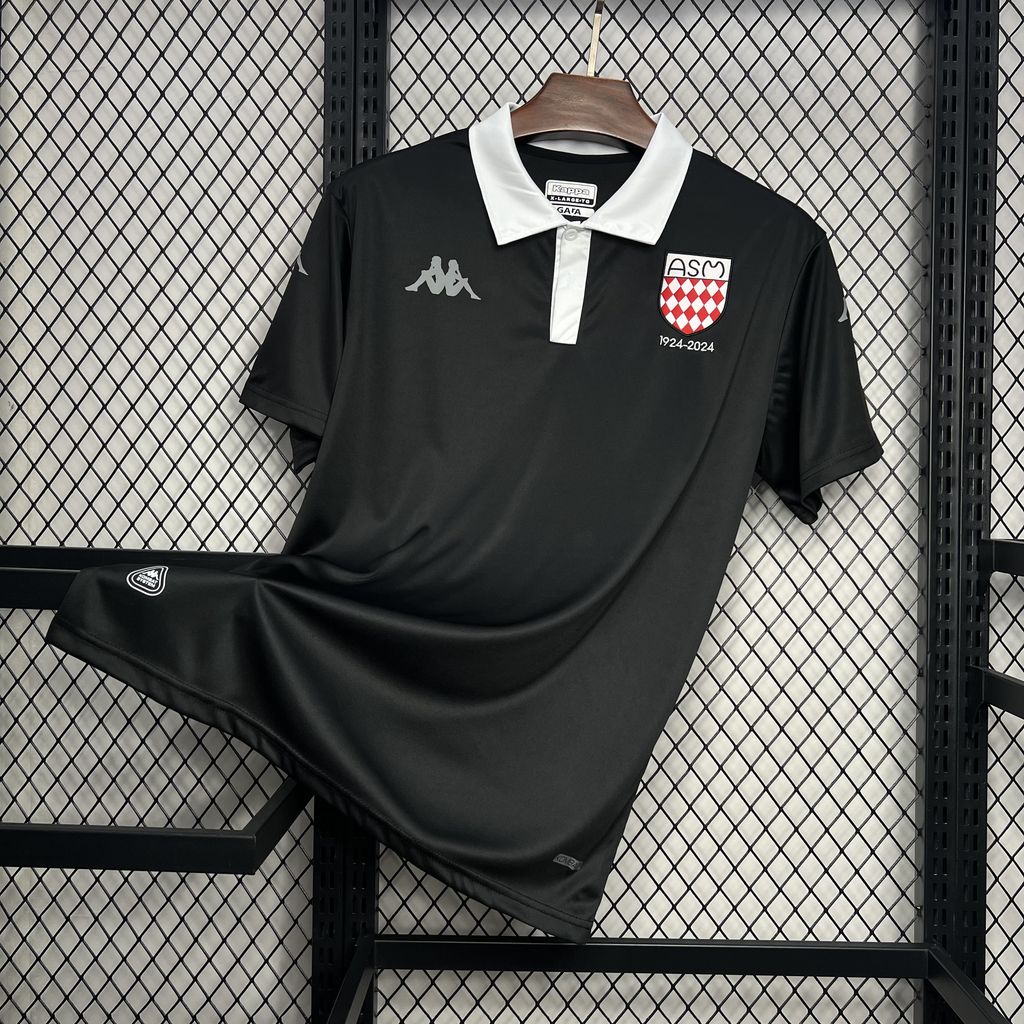 AS Monaco 24-25 100th Anniversary Jersey - Fans Version - ReplicasJersey