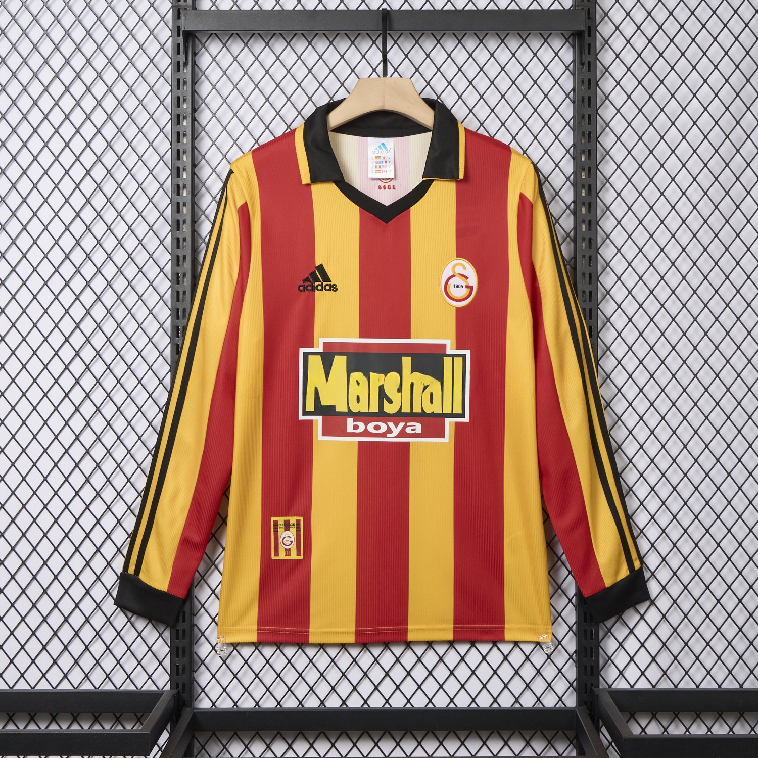 Retro Galatasaray 1999-00 Home Long Sleeves Jersey - ReplicasJersey