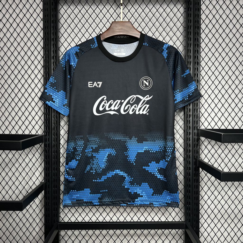 Napoli 24-25 Black Blue Training Jersey - Fans Version - ReplicasJersey