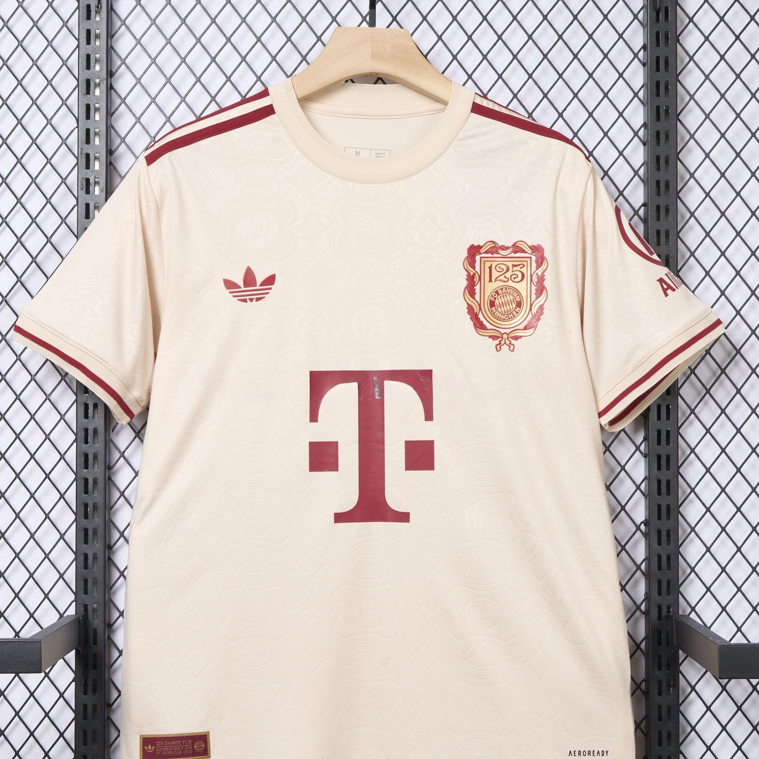 Bayern Munich 2025 Apricot 125th Anniversary Jersey - Fans Version - ReplicasJersey
