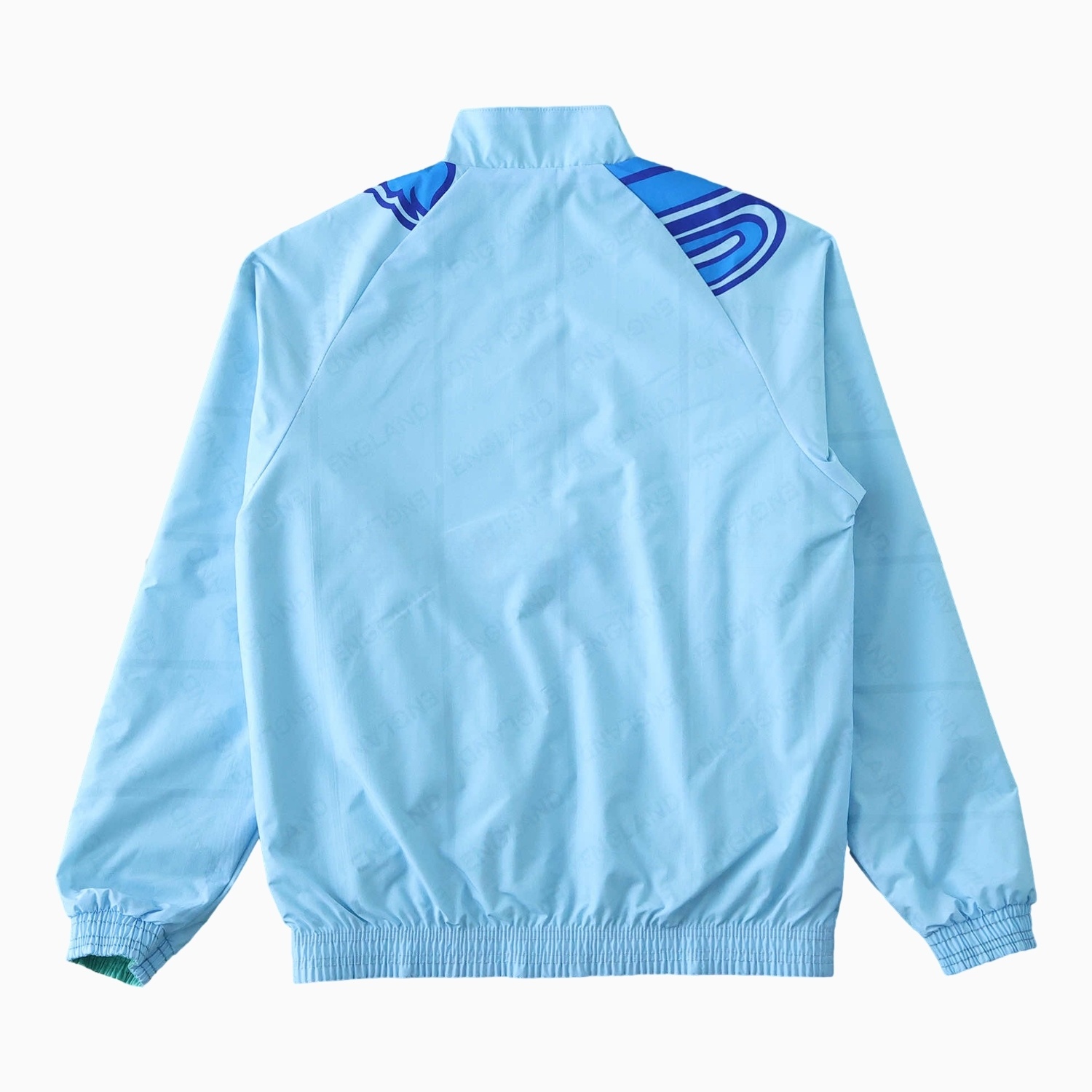 Retro England 1992 Third Double Sided Reversible Windbreaker - Blue & Green - ReplicasJersey