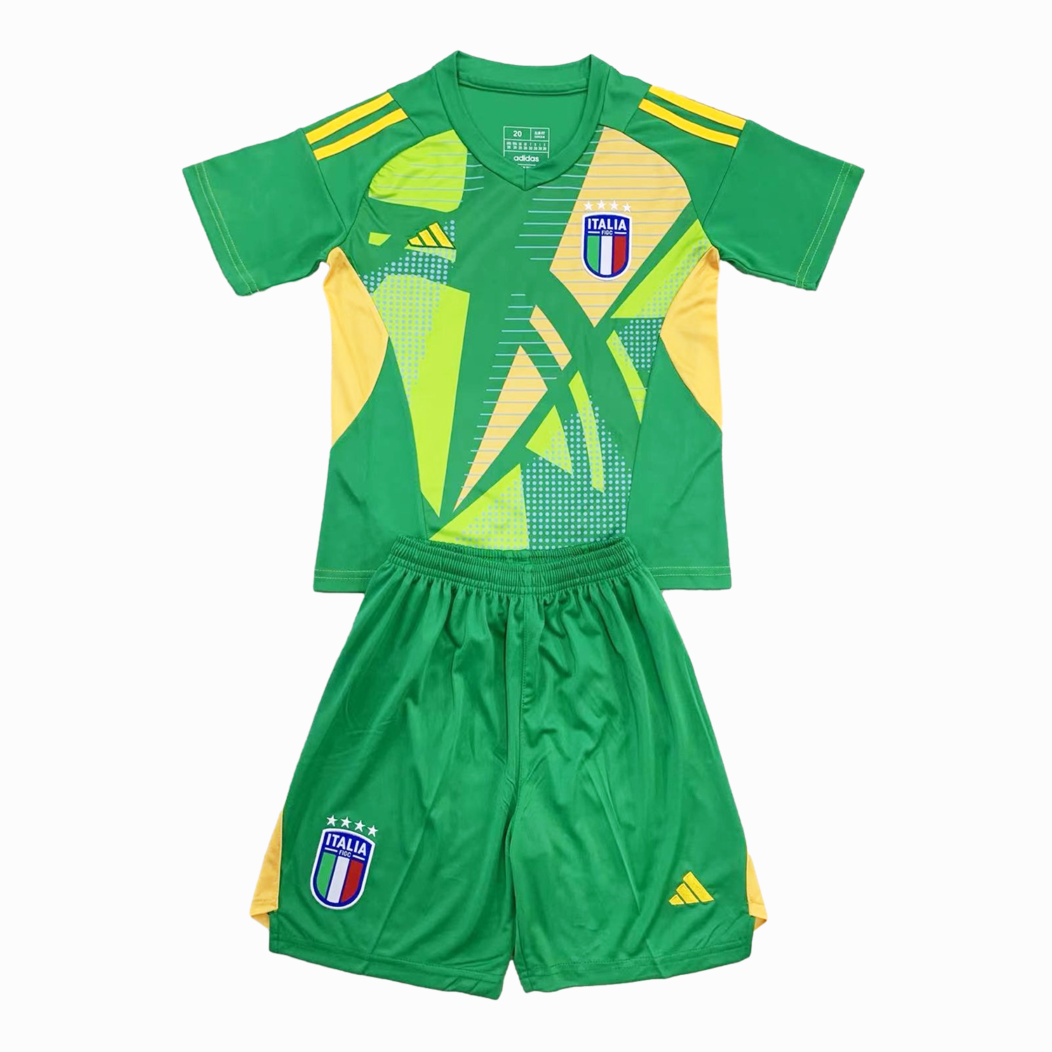 Italy 2024 Goalkeeper Kids Kit - Dark Green - ReplicasJersey