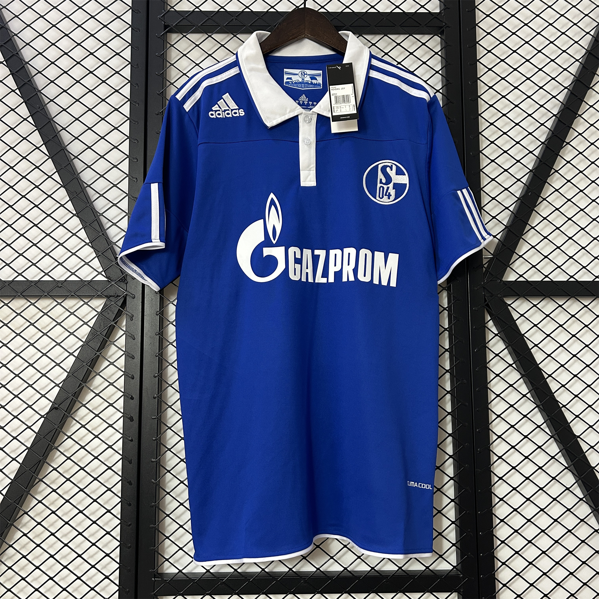 Retro Schalke 04 2010-12 Home Stadium Jersey - ReplicasJersey