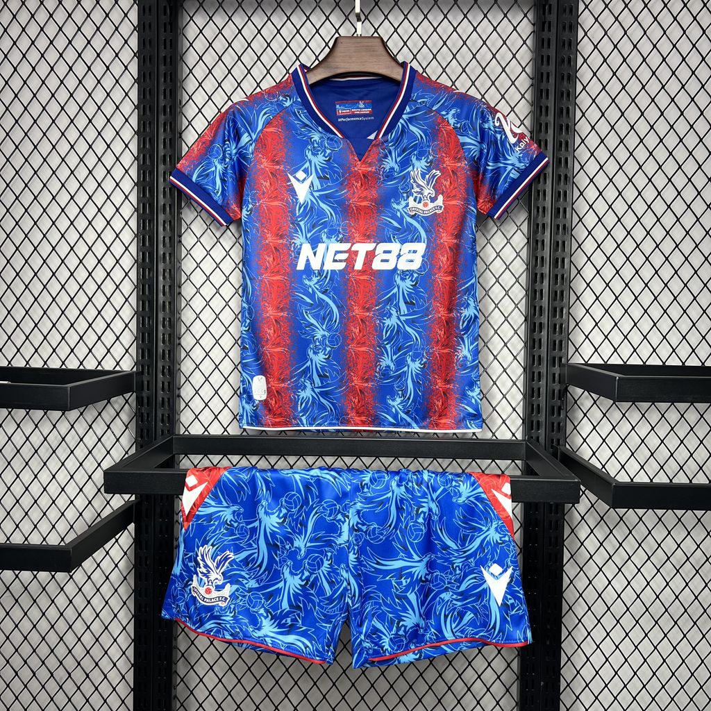 Crystal Palace 24-25 Home Stadium Kids Kit - ReplicasJersey