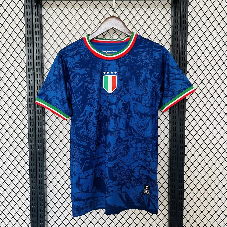 Italy 2024 Blue Special Edition Jersey - Fans Version - ReplicasJersey