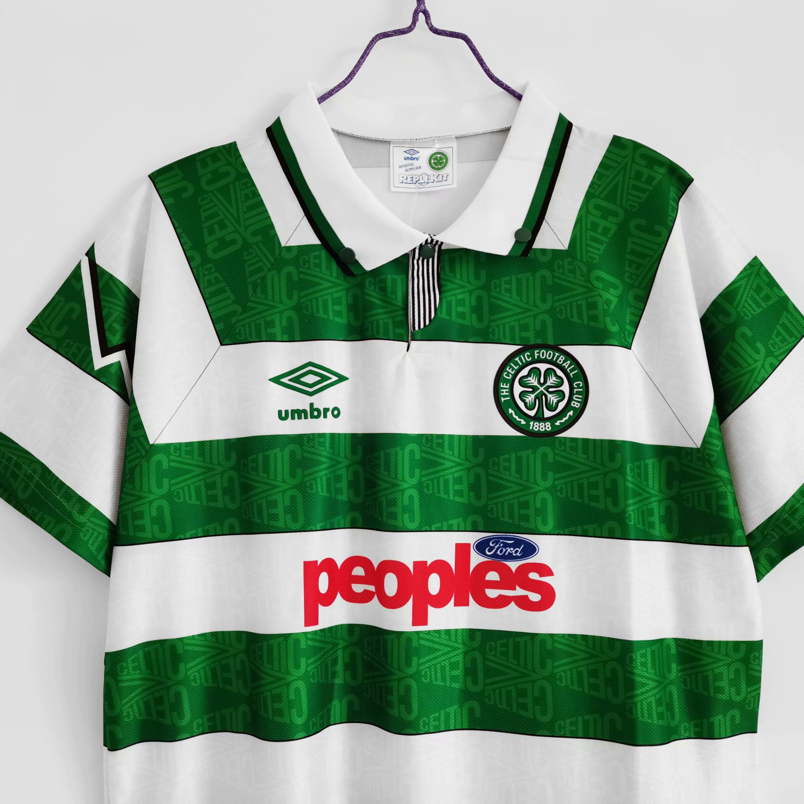 Retro Celtic 1991-92 Home Stadium Jersey - ReplicasJersey