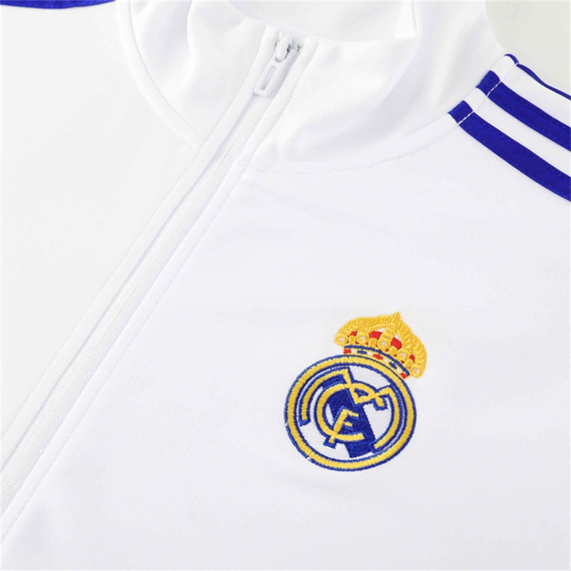 Real Madrid 24-25 Jacket Training Tracksuit - Blue & White - ReplicasJersey