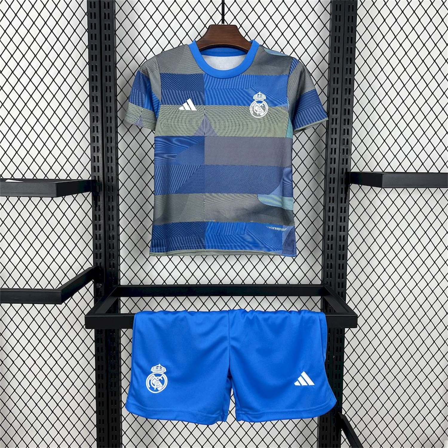 Real Madrid 25-26 Blue Pre-Match Traning Kids Kit - ReplicasJersey