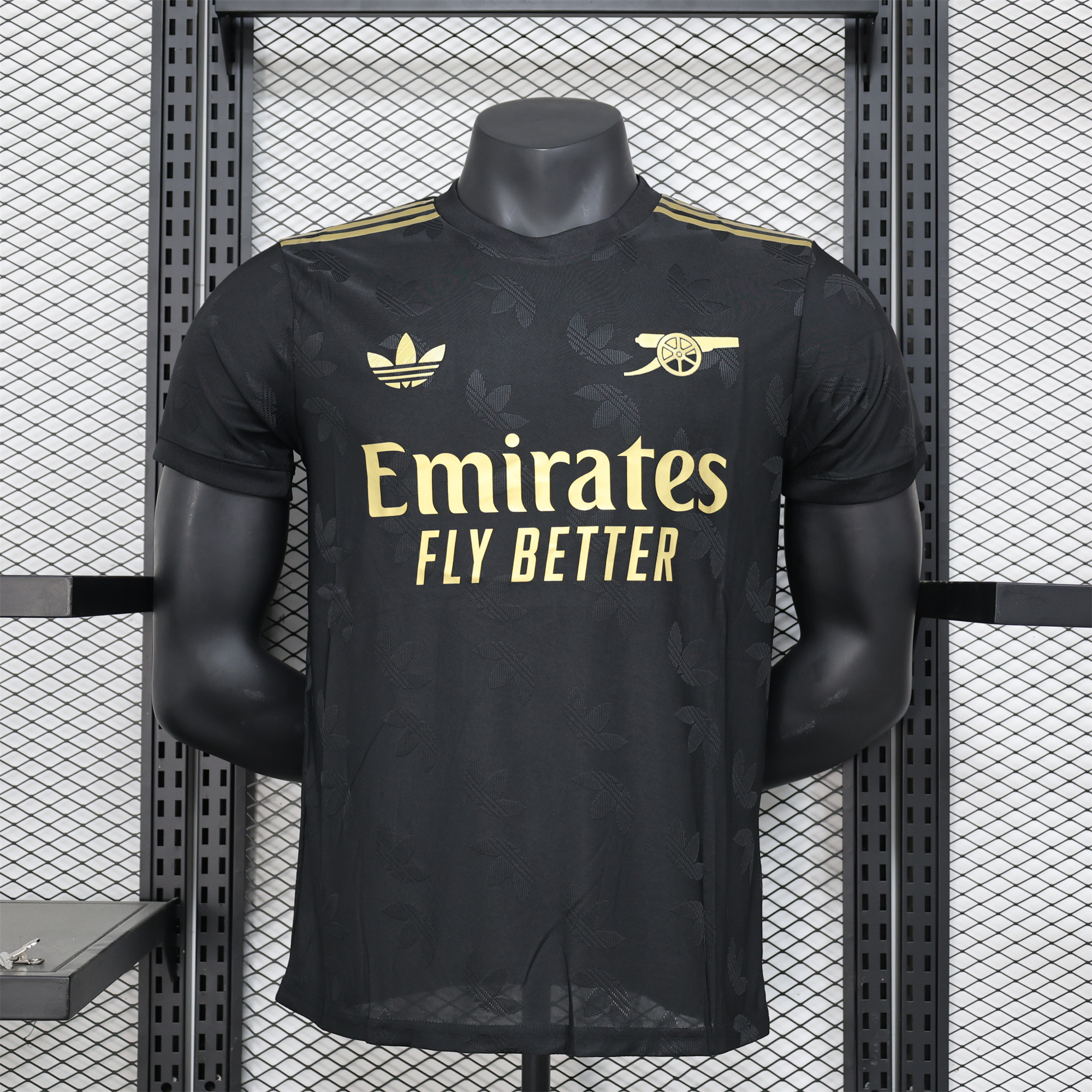 Arsenal 24-25 Black Gold Special Edition Jersey - Player Version - ReplicasJersey