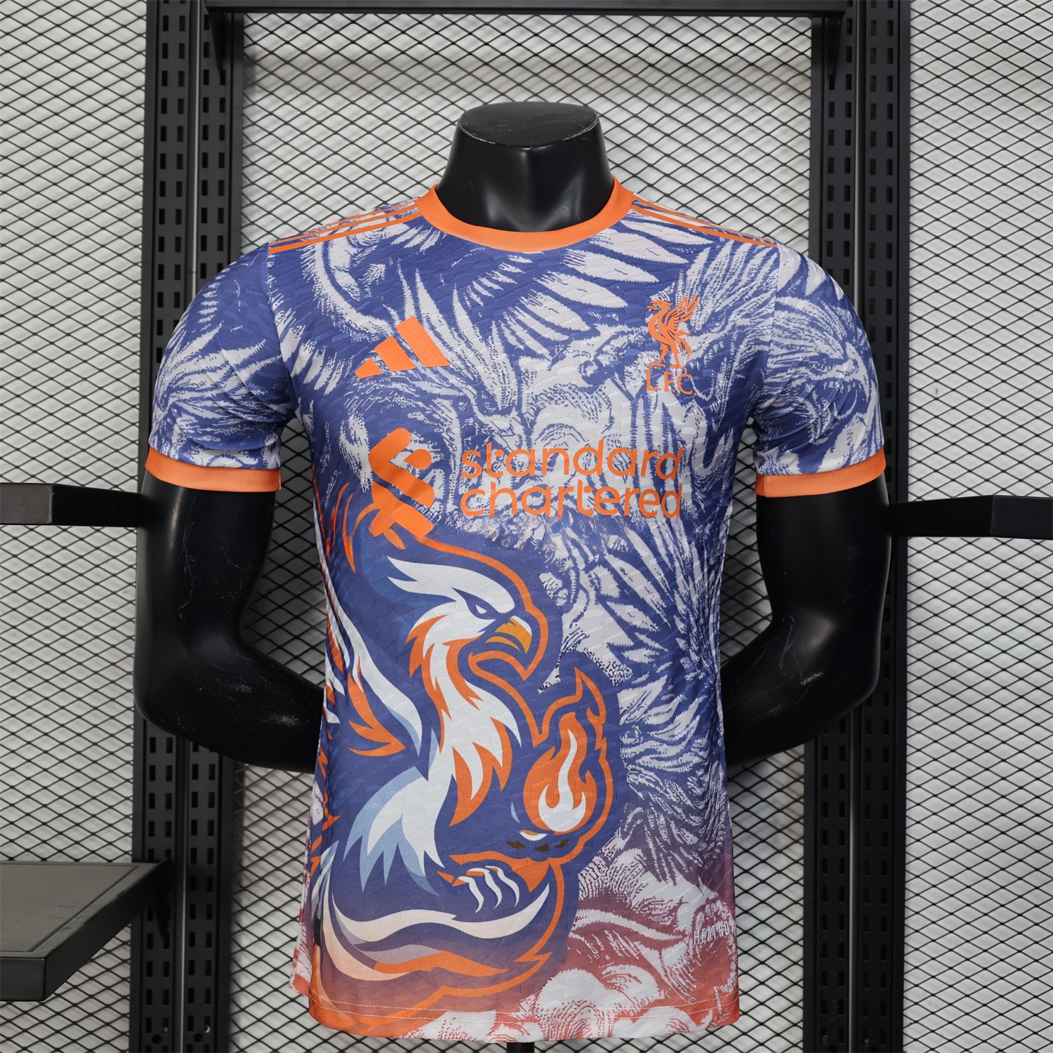 Liver.pool 25-26 Orange and Blue Liver.pool Bird Special Edition Jersey - Player Version - ReplicasJersey
