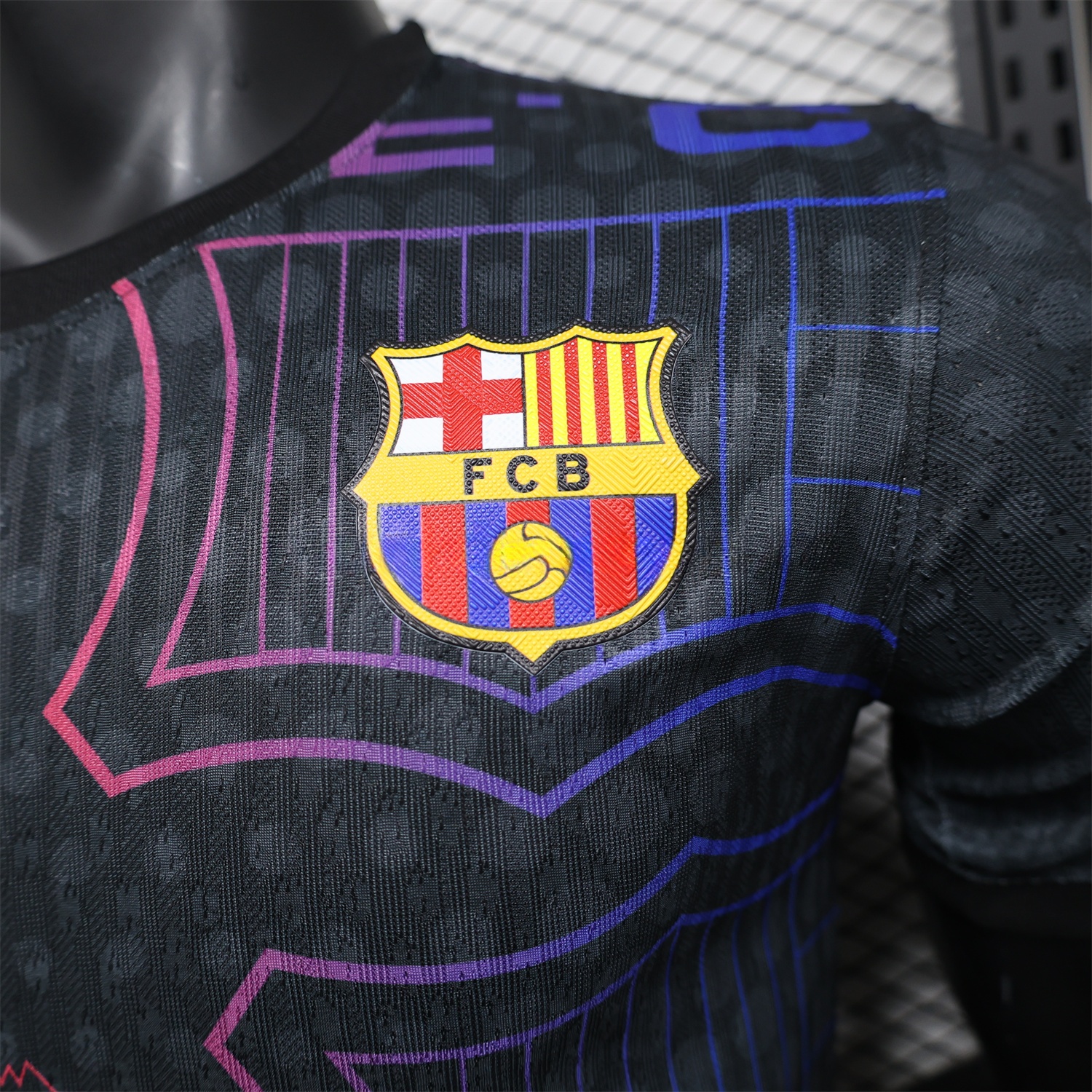 B.A.R.S.A 24-25 Black Fluorescent ICON Special Edition Jersey - Player Version - ReplicasJersey