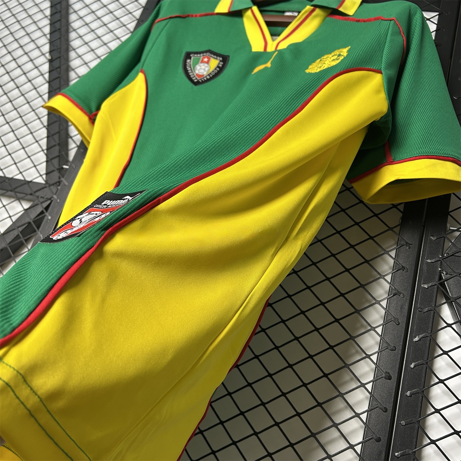 Retro Cameroon 1998 Home Jersey - ReplicasJersey