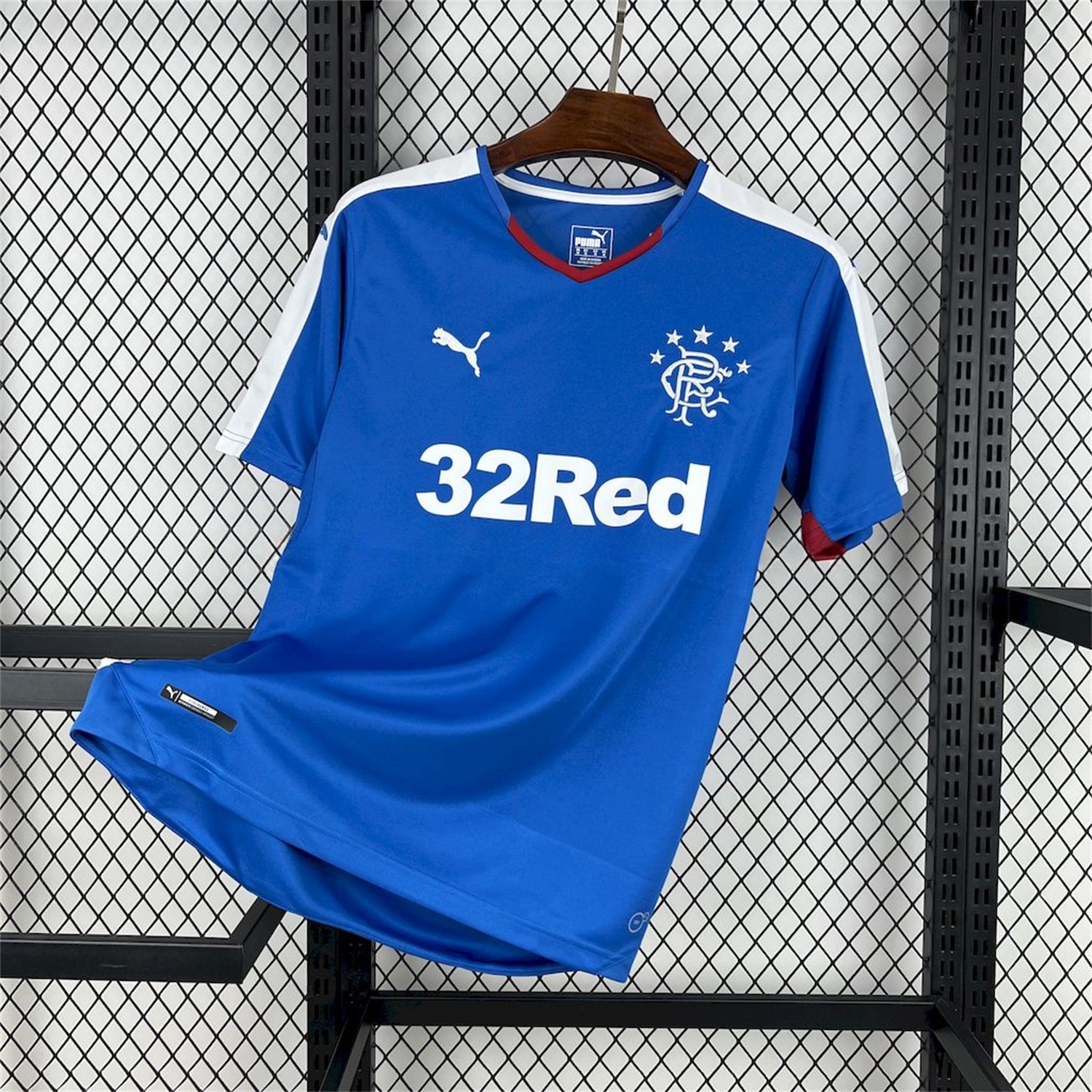 Retro Glasgow Rangers 2015-16 Home Jersey - ReplicasJersey