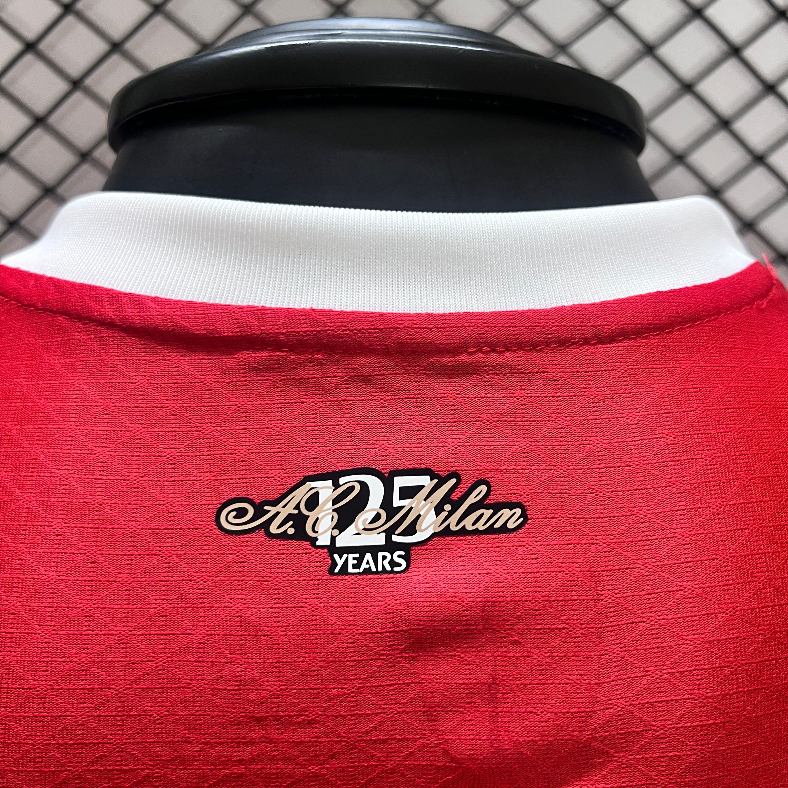 AC Milan 24-25 Home Long Sleeve Jersey - Player Version - ReplicasJersey