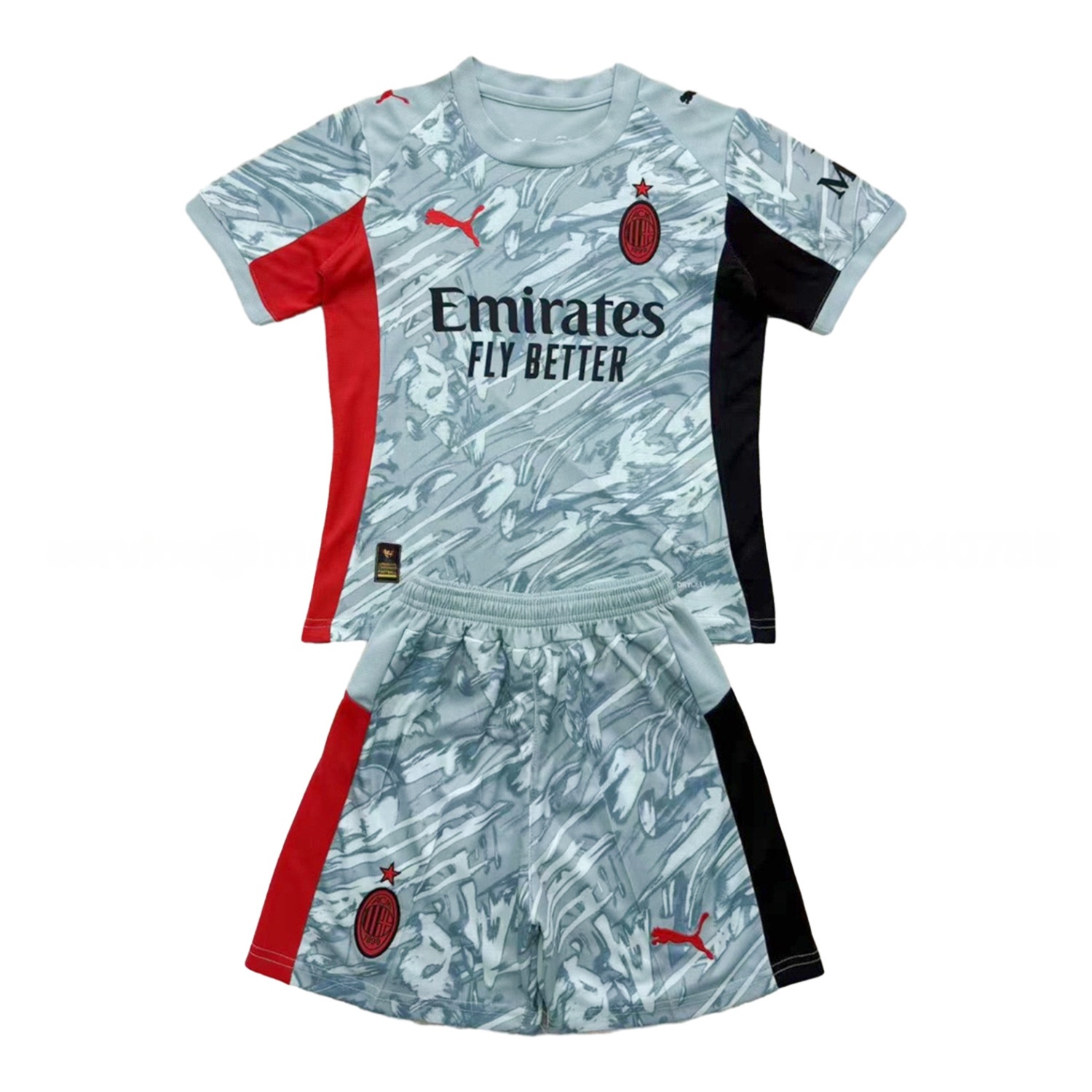 AC Milan 25-26 Blue Goalkeeper Men's Adult Jersey Set - Fans Version - ReplicasJersey