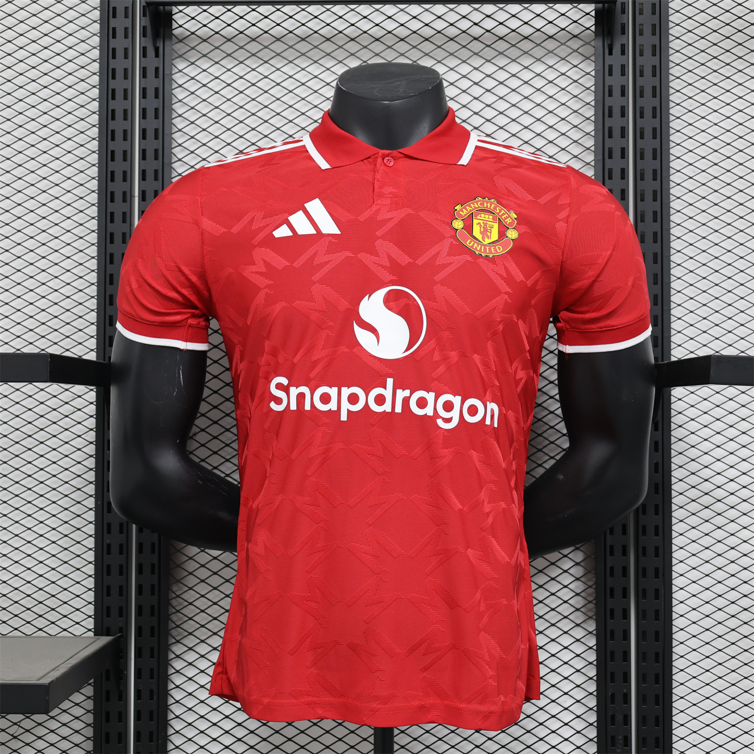 Manchester United 24-25 Red POLO Jersey - Player Version - ReplicasJersey