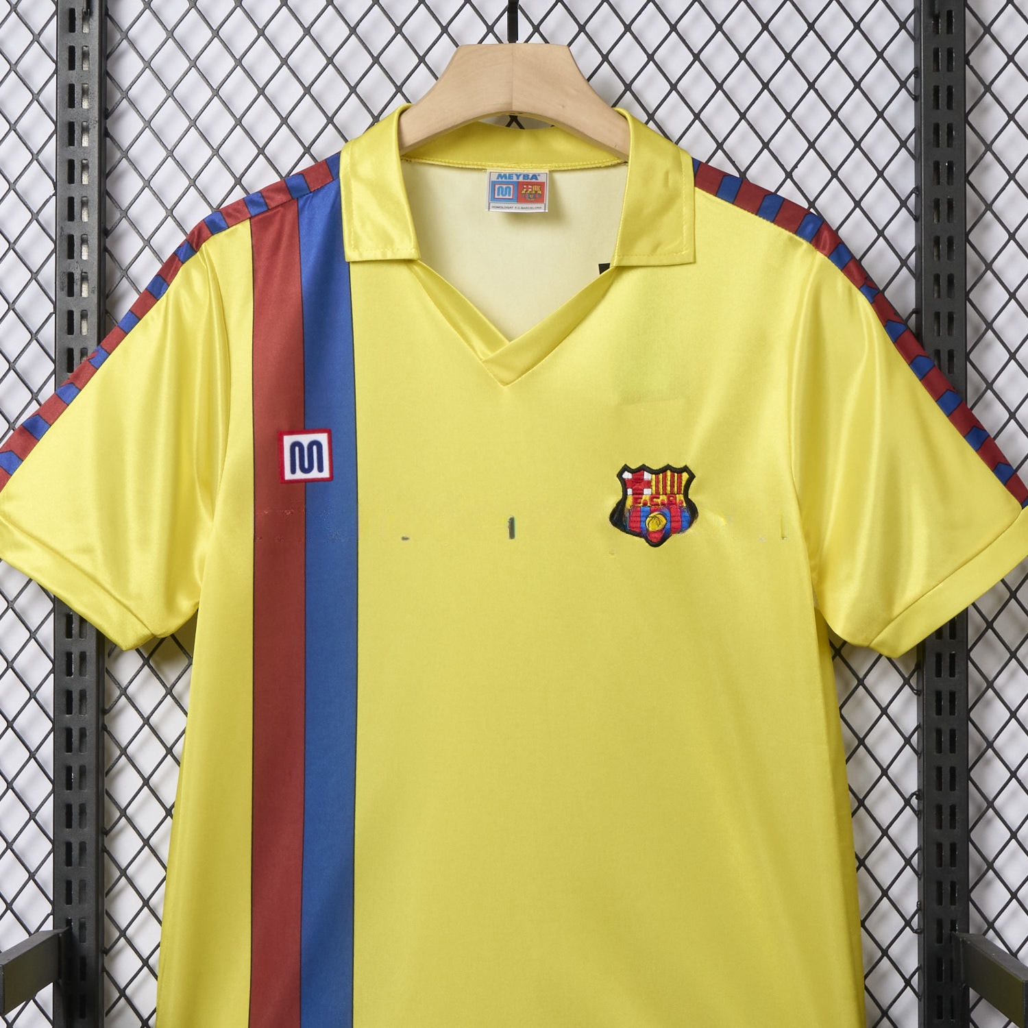 Retro B.A.R.S.A 1982-84 Away Yellow Jersey - ReplicasJersey