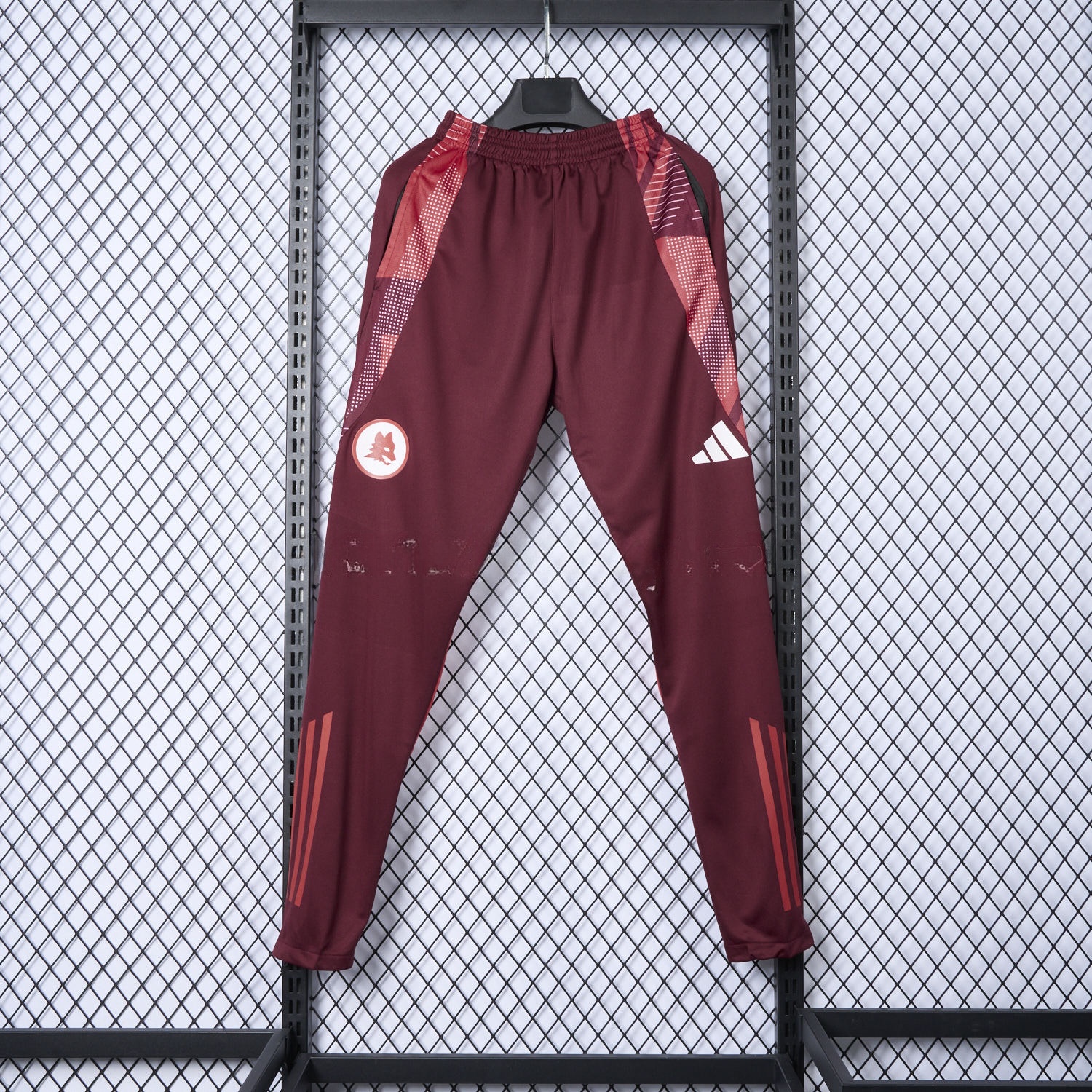 AS Roma 24-25 Burgundy Training Pants - Player Version - ReplicasJersey