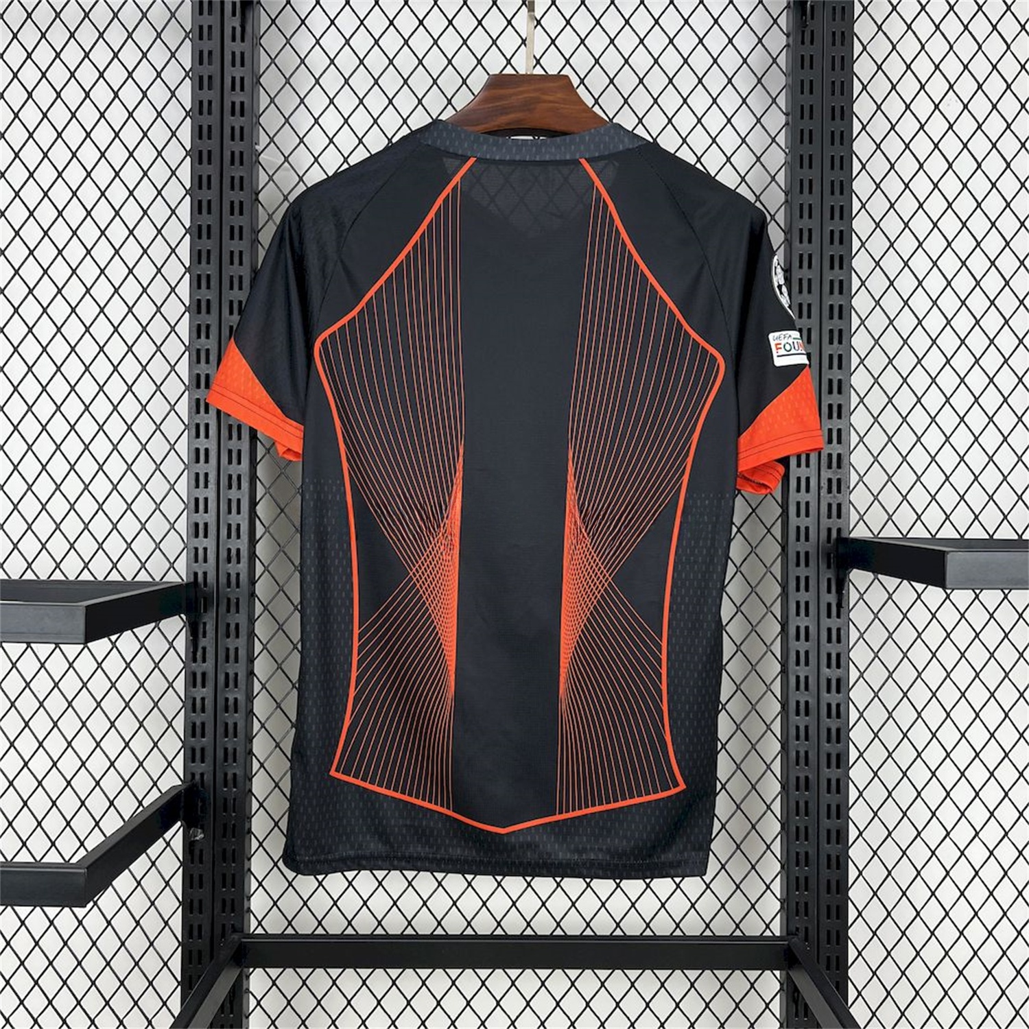 B.A.R.S.A 25-26 T90 Orange Lines Black Special Jersey - Fans Version - ReplicasJersey