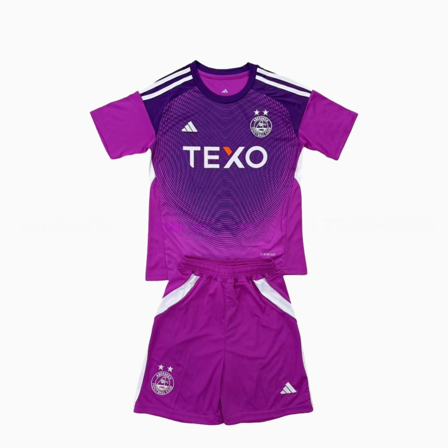 Aberdeen 25-26 Purple Goalkeeper Men's Adult Jersey Set - Fans Version - ReplicasJersey