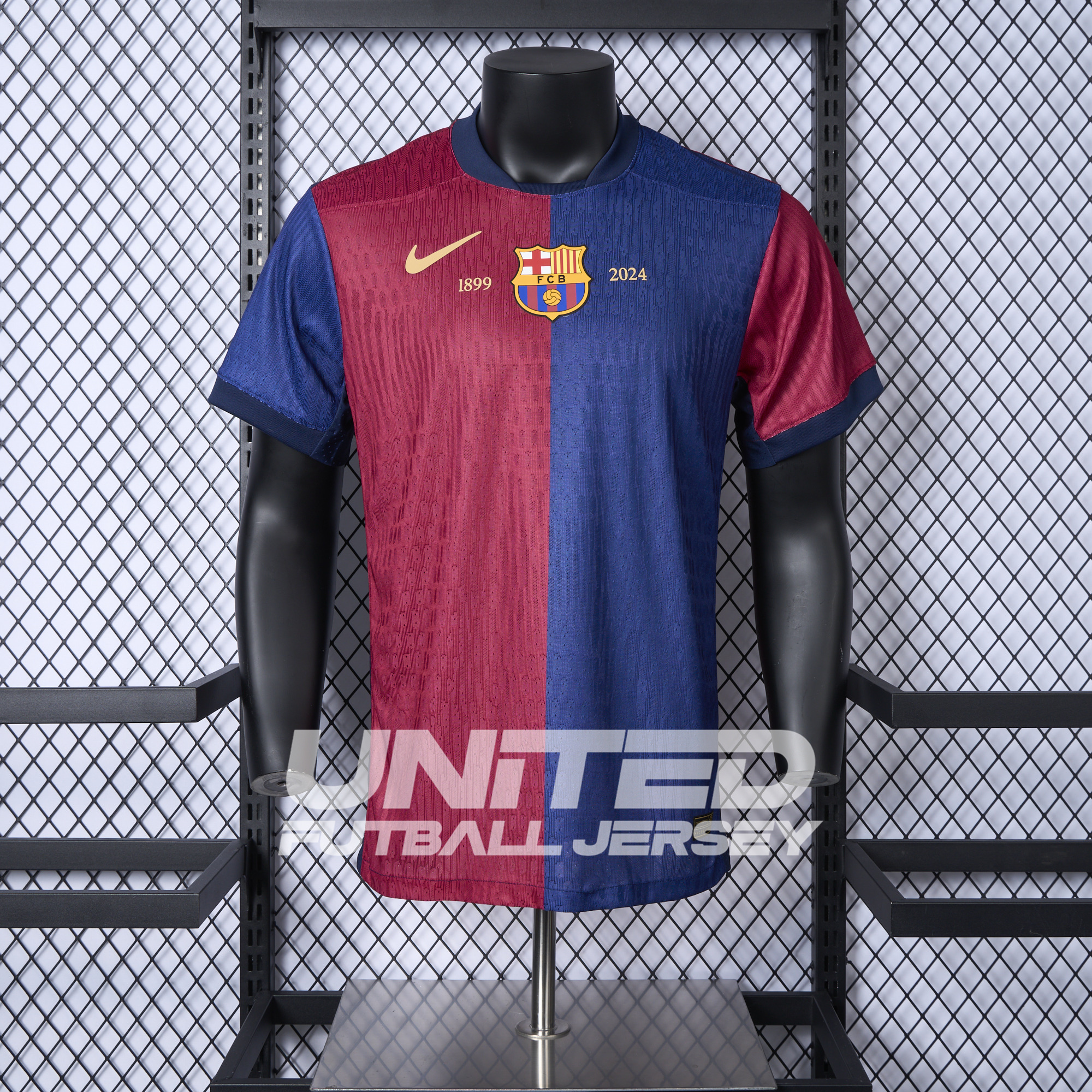 B.A.R.S.A 24-25 Home Unsponsored Anniversary Jersey - Player Version - ReplicasJersey