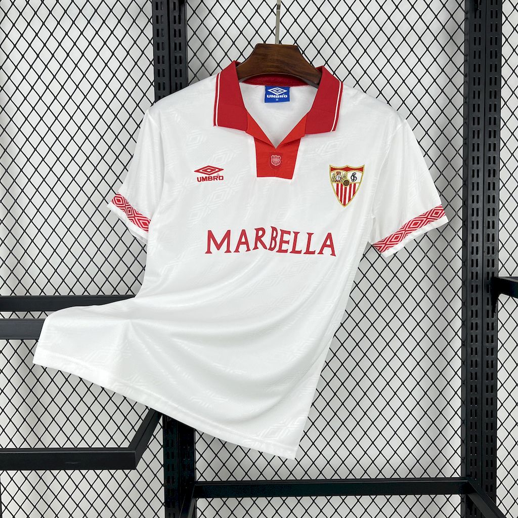 Retro Sevilla FC 1994-96 Home Jersey - ReplicasJersey