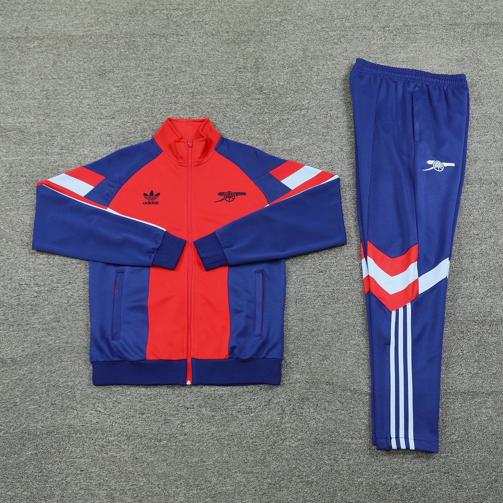 Arsenal 24-25 Originals LFSTLR Jacket Training Tracksuit - Red and Blue - ReplicasJersey