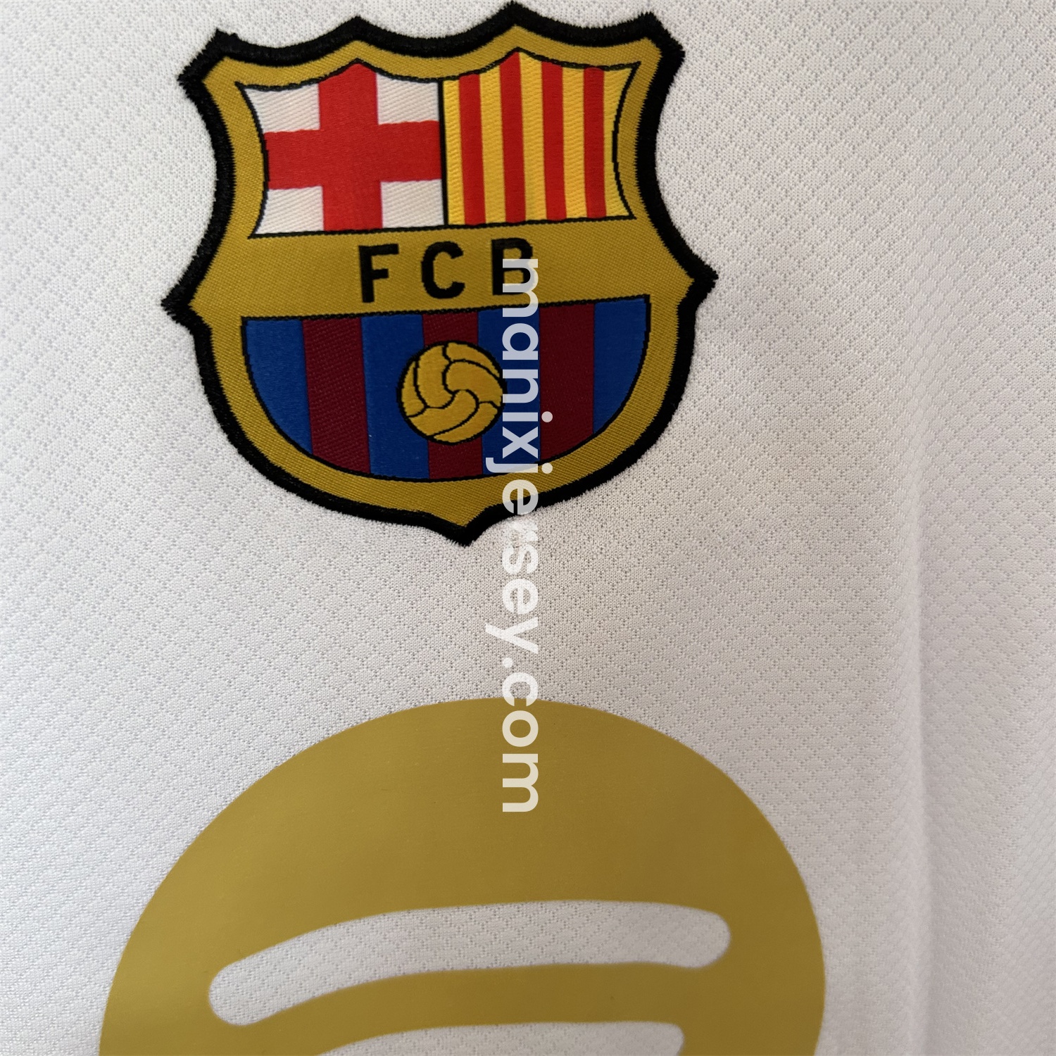B.A.R.S.A 24-25 White GK Pre-match Training Jersey - Fans Version - ReplicasJersey